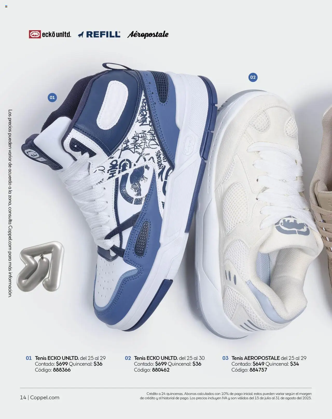 Nuevas ofertas de Coppel válidas en toda la República Mexicana desde el 01.07.2025. ¡Encuentra las mejores ofertas en Coppel catálogo Verano! | Página: 14 | Productos: Tenis
