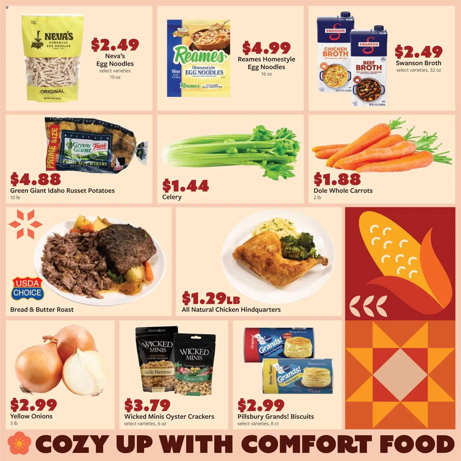 Fareway Monthly Ad - valid from 03.11.2025 | Page: 2 | Products: Butter, Bread, Noodles, Potatoes