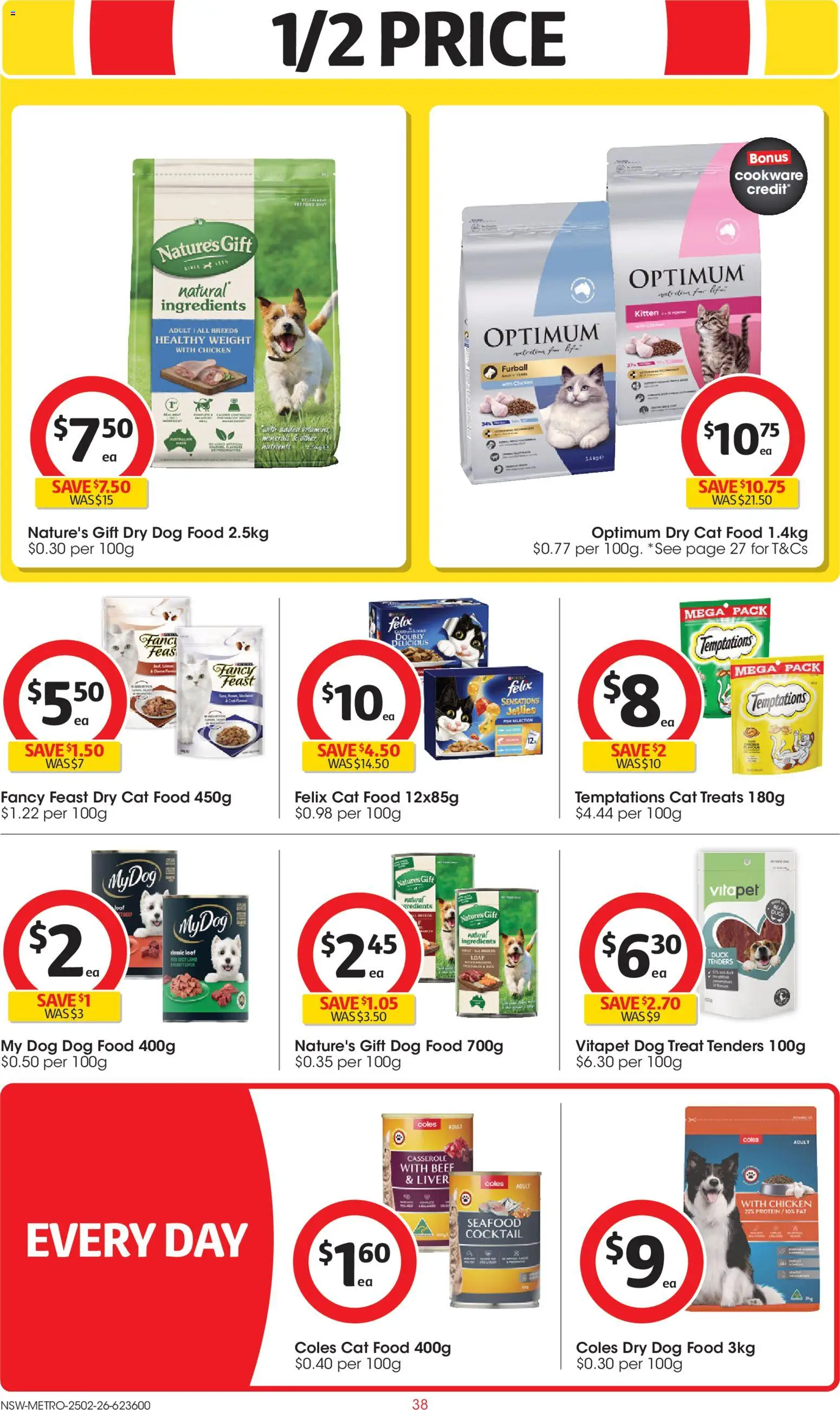 Coles catalogue - valid from 25.02.2026 | Page: 38 | Products: Cookware, Dog food, Seafood, Weight