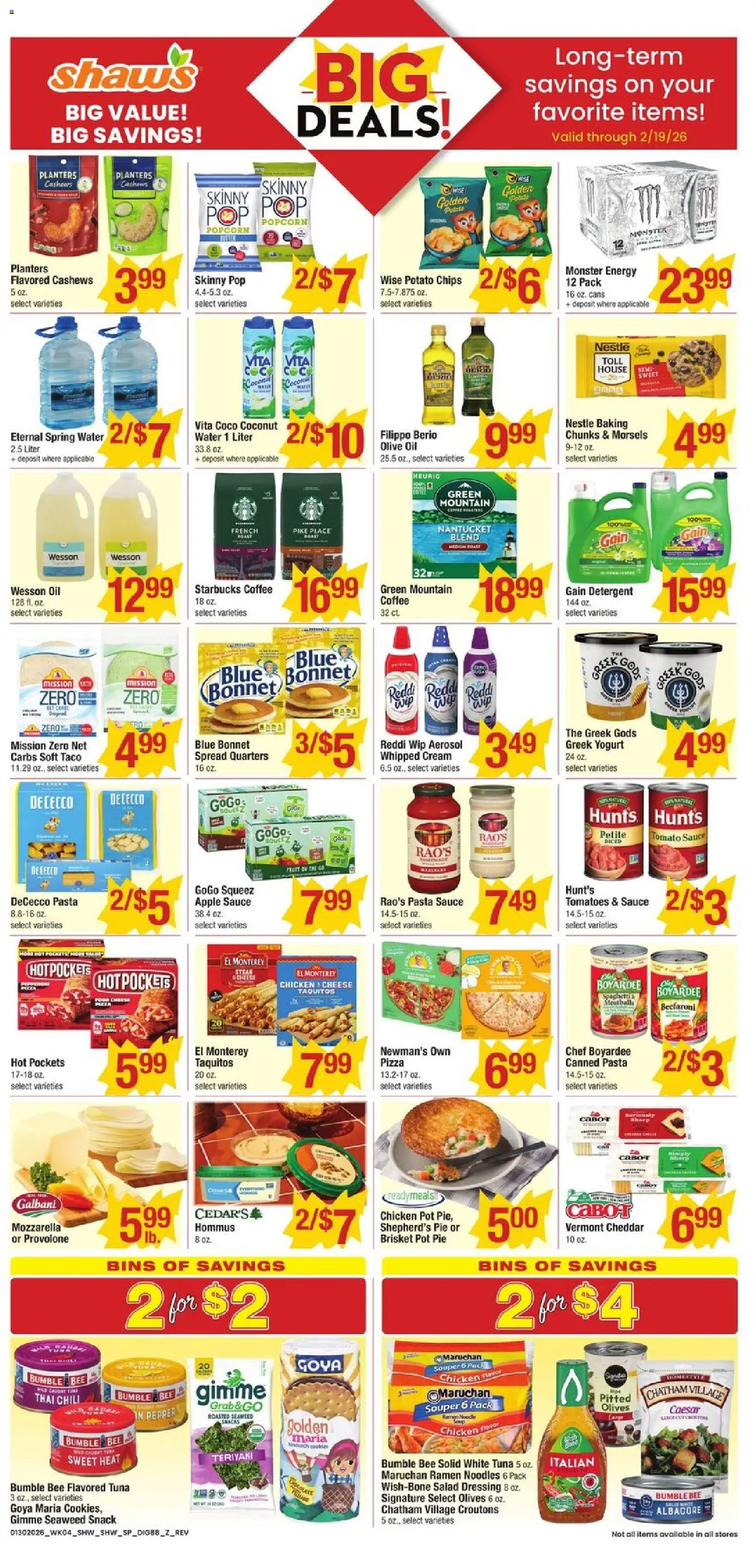 Star Market Weekly Ad - MA - valid from 30.01.2026 | Page: 8 | Products: Yogurt, Coffee, Tomatoes, Detergent