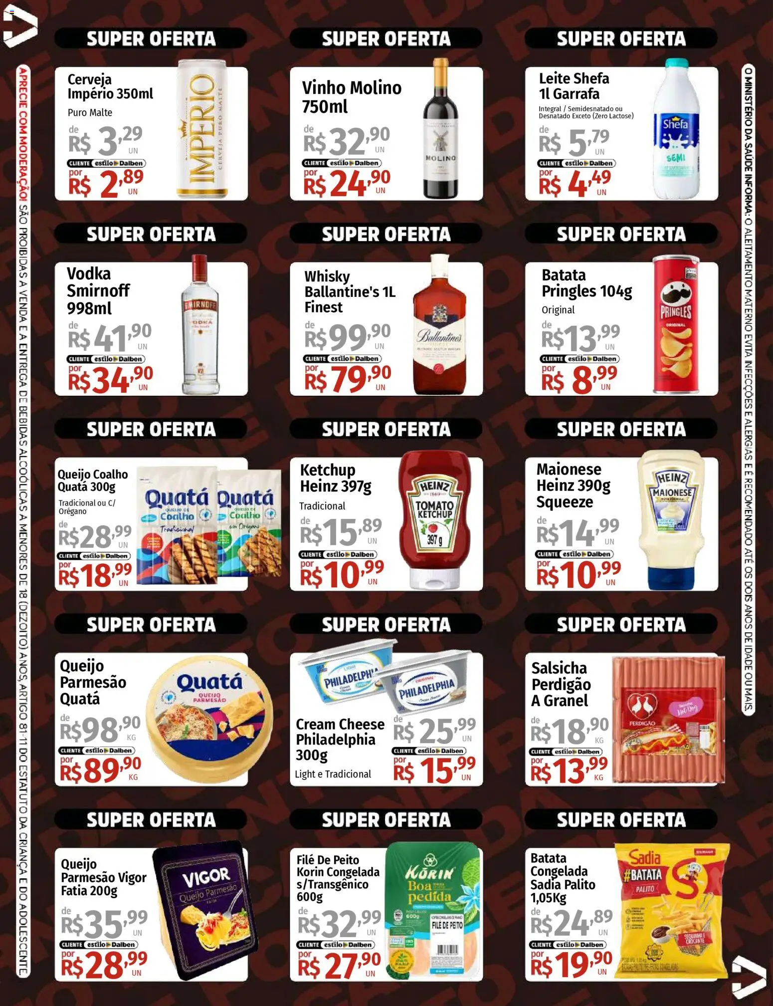 Supermercado Dalben Folheto - válido de 19.11.2025 | Página: 2 | Produtos: Salsicha, Cerveja, Ketchup, Maionese