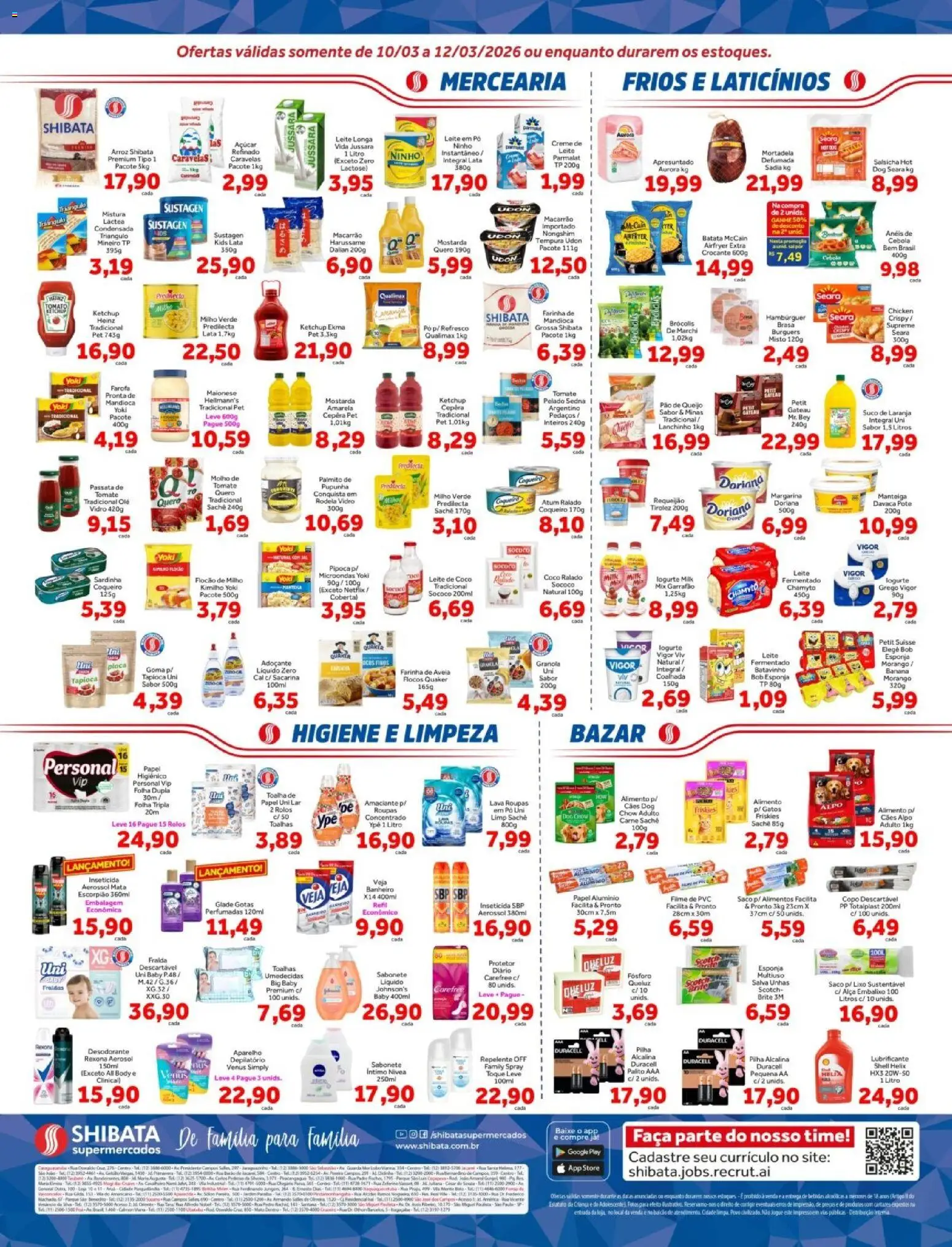 Shibata Folheto - válido de 10.03.2026 | Página: 2 | Produtos: Pó, Milho verde, Tapioca, Salsicha