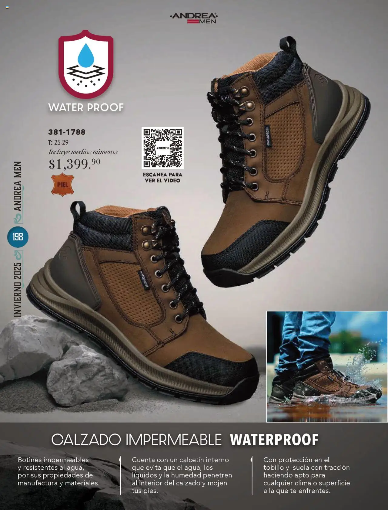 Nuevas ofertas de Andrea válidas en toda la República Mexicana desde el 13.10.2025. ¡Encuentra las mejores ofertas en Andrea - Catálogo Invierno! | Página: 198 | Productos: Té, Botines, Video