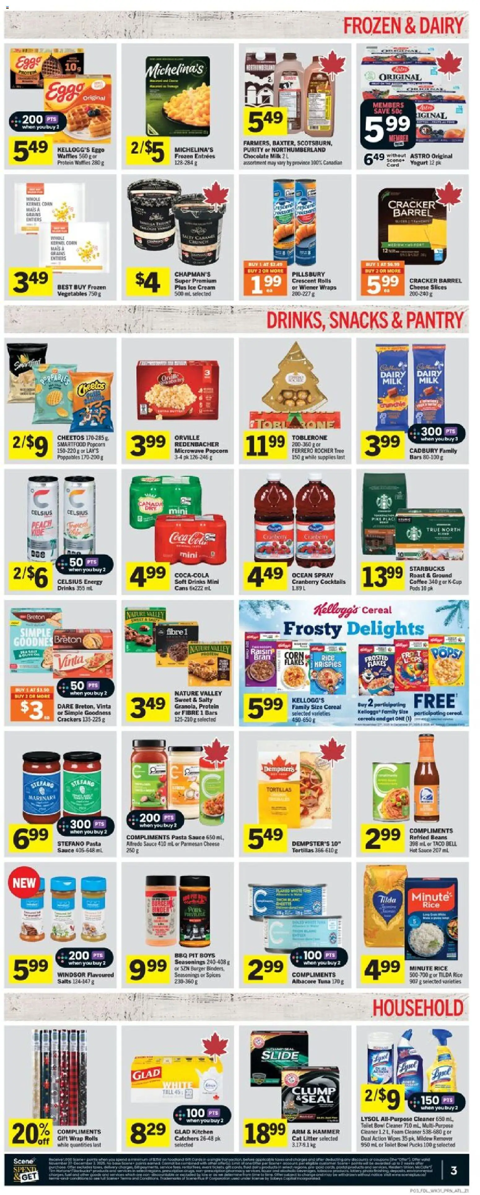 Foodland flyer valid from 27.11.2025 | Page: 4 | Products: Rice, Cereals, Ice cream, Milk