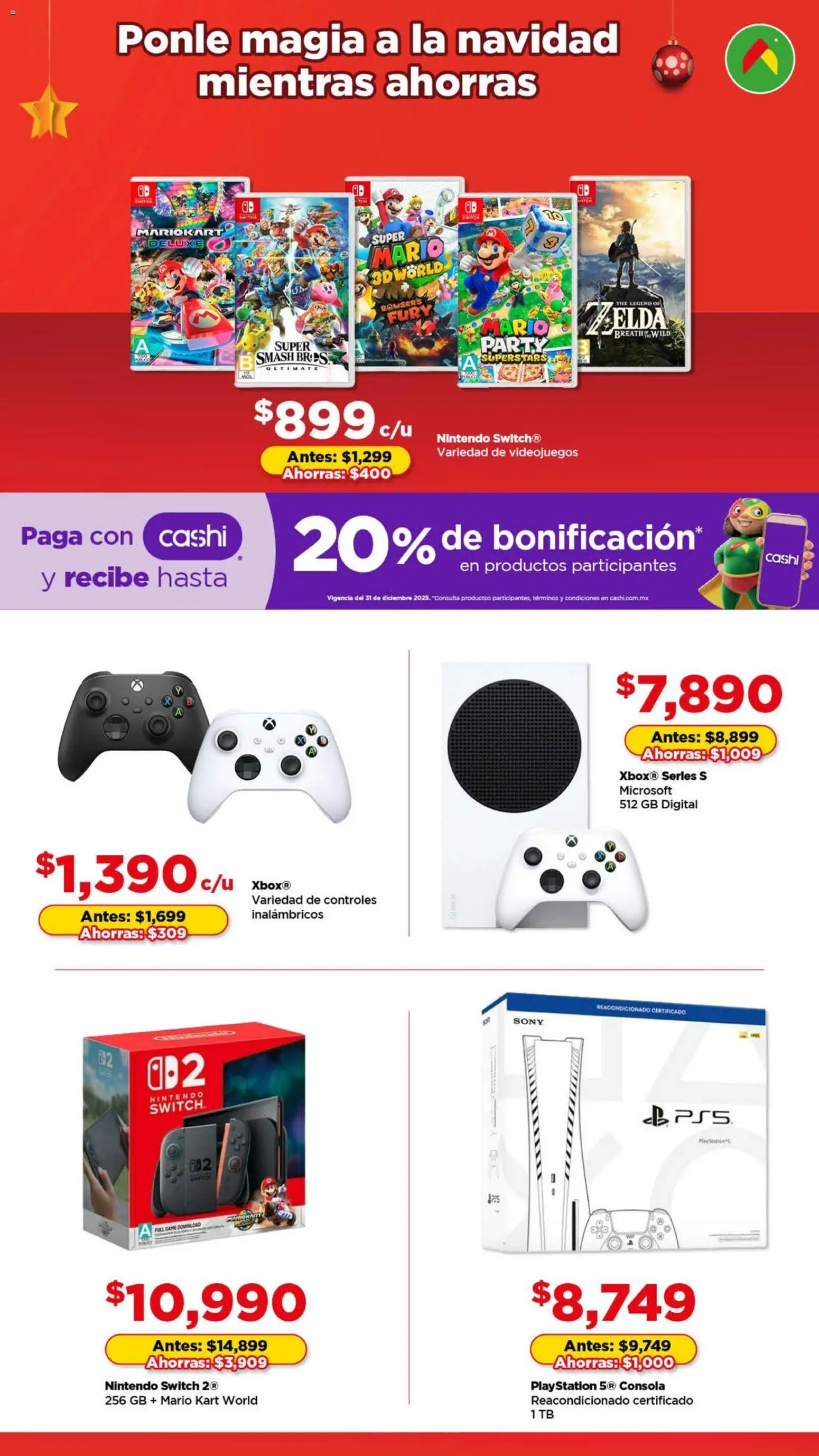 Nuevas ofertas de Bodega Aurrerá válidas en toda la República Mexicana desde el 01.12.2025. ¡Encuentra las mejores ofertas en Bodega Aurrerá folleto Navidad! | Página: 8 | Productos: Playstation