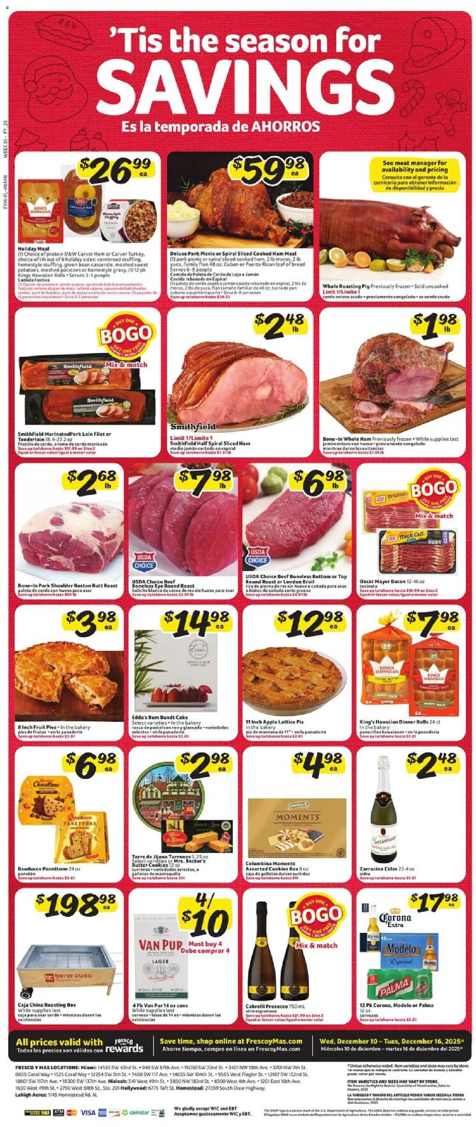 Fresco y Más Weekly Ad - valid from 10.12.2025 | Page: 6 | Products: Cider, Box, Ham, Beef