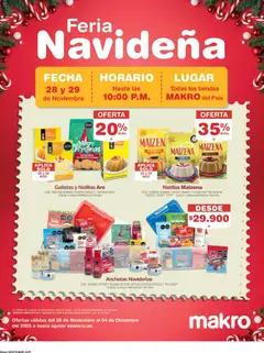 Makro - Feria Navideña -  Vista previa de la revista de la tienda Makro valido desde el 28.11.2025