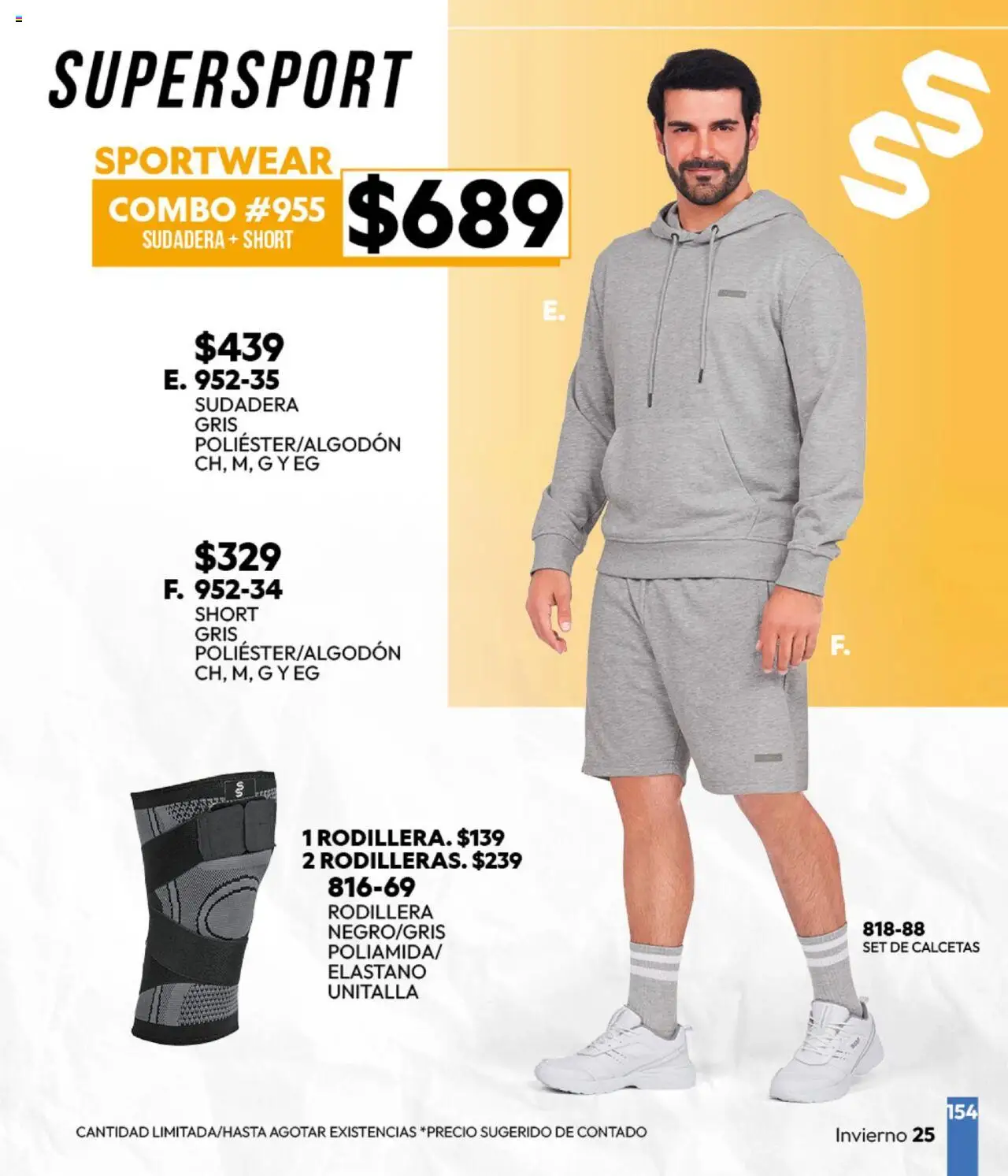Nuevas ofertas de Cklass válidas en toda la República Mexicana desde el 16.09.2025. ¡Encuentra las mejores ofertas en Cklass - Catálogo Invierno Sportbrands! | Página: 155 | Productos: Calcetas, Sudadera, Short