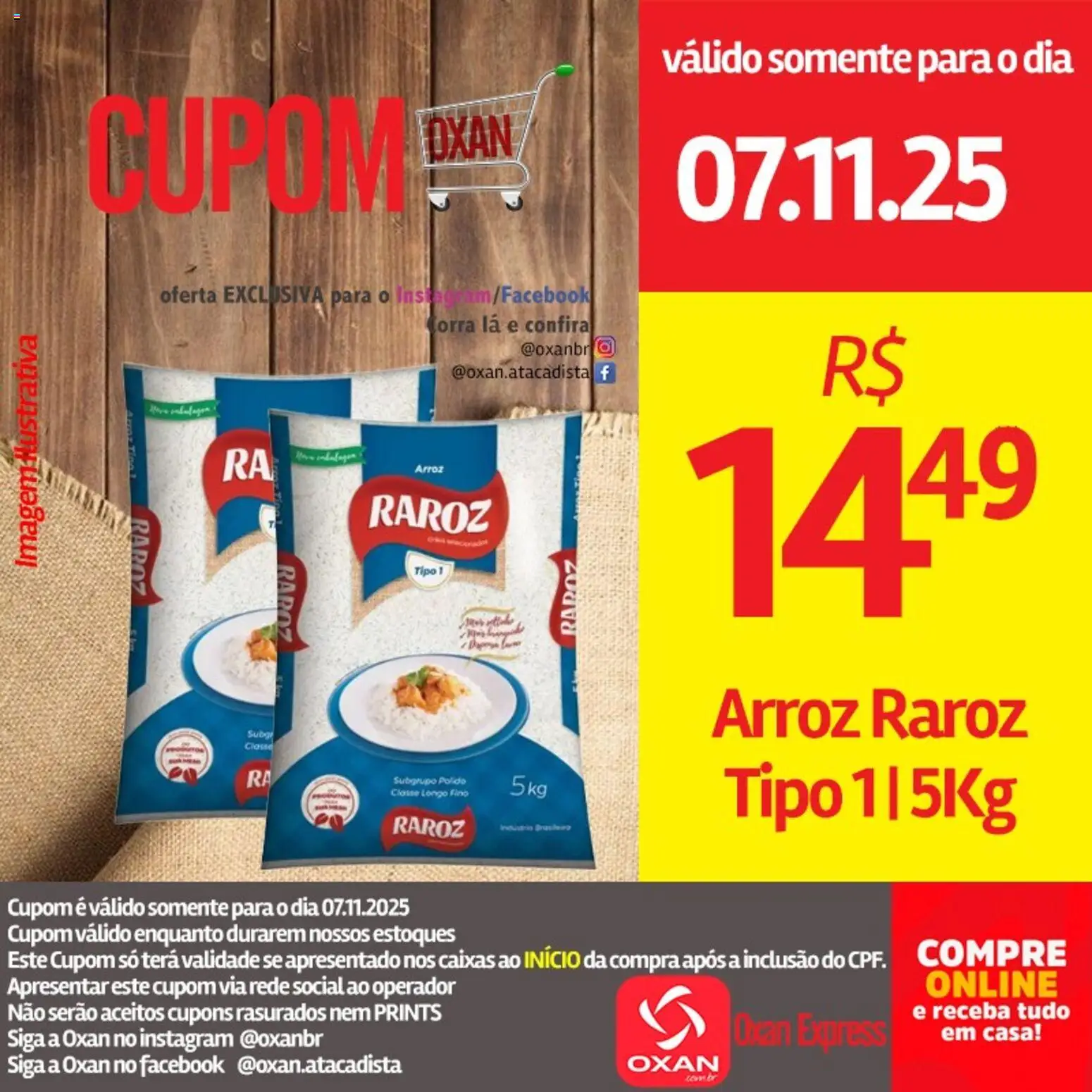 Oxan Atacadista Folheto - válido de 07.11.2025 | Página: 11 | Produtos: Arroz