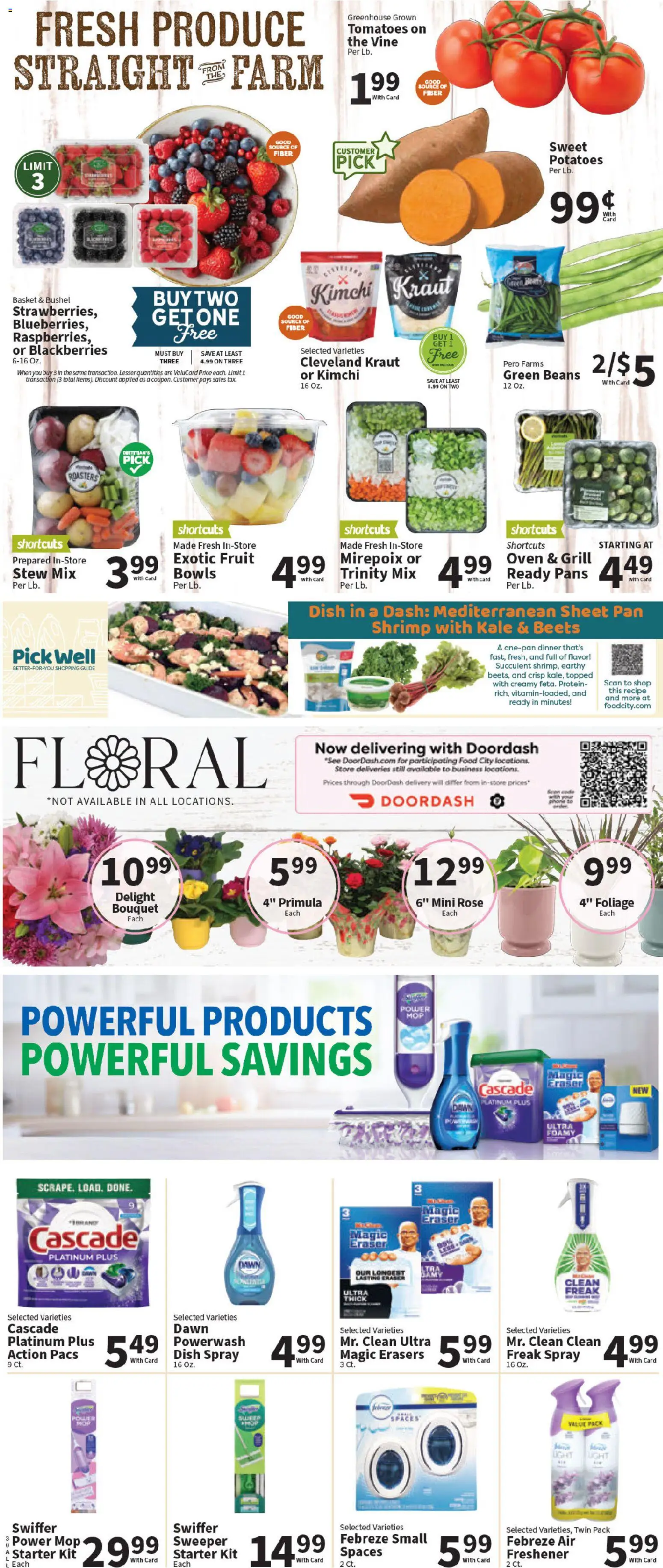 Food City Weekly Ad - valid from 14.01.2026 | Page: 5 | Products: Kale, Eraser, Basket, Starter