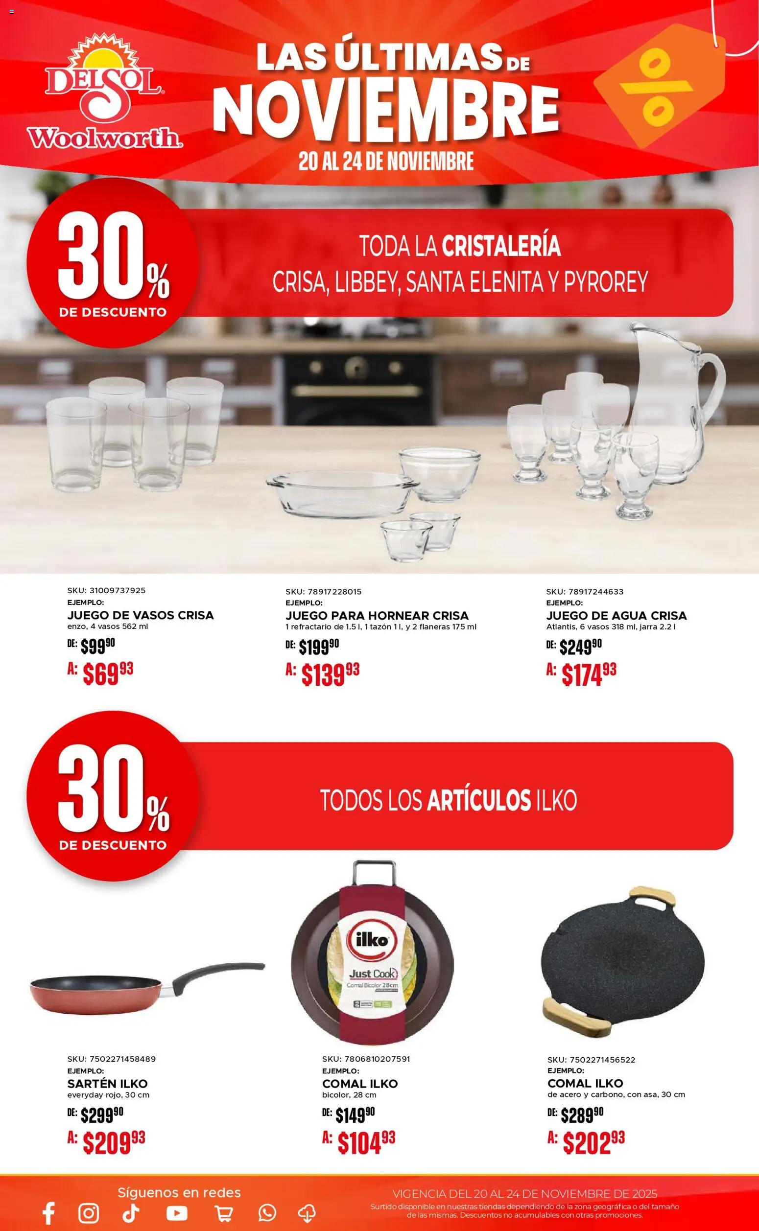 Nuevas ofertas de Del Sol y Woolworth válidas en toda la República Mexicana desde el 20.11.2025. ¡Encuentra las mejores ofertas en Del Sol y Woolworth Buen Fin ! | Página: 15