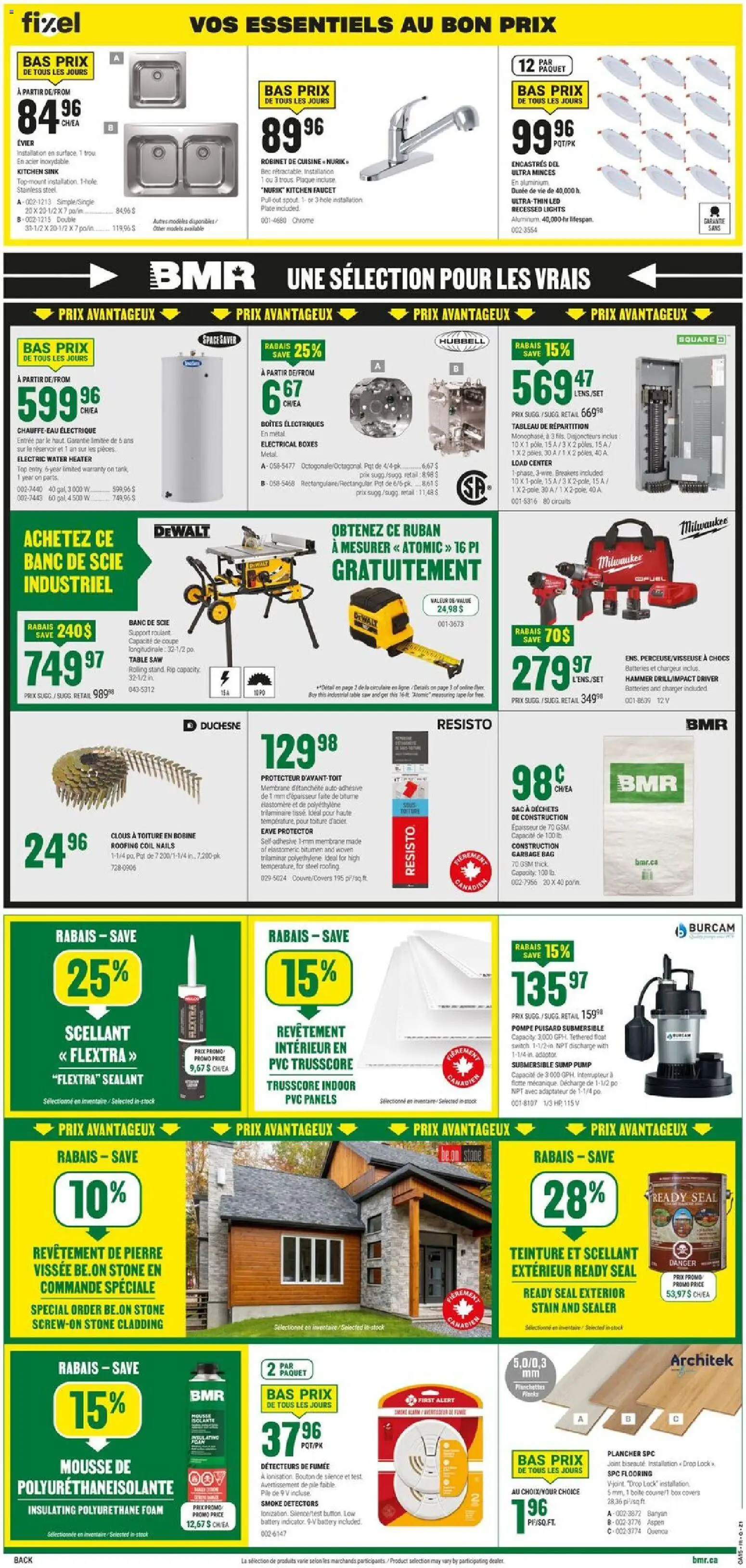 BMR flyer valid from 09.04.2026 | Page: 2 | Products: Bag, Table, Battery