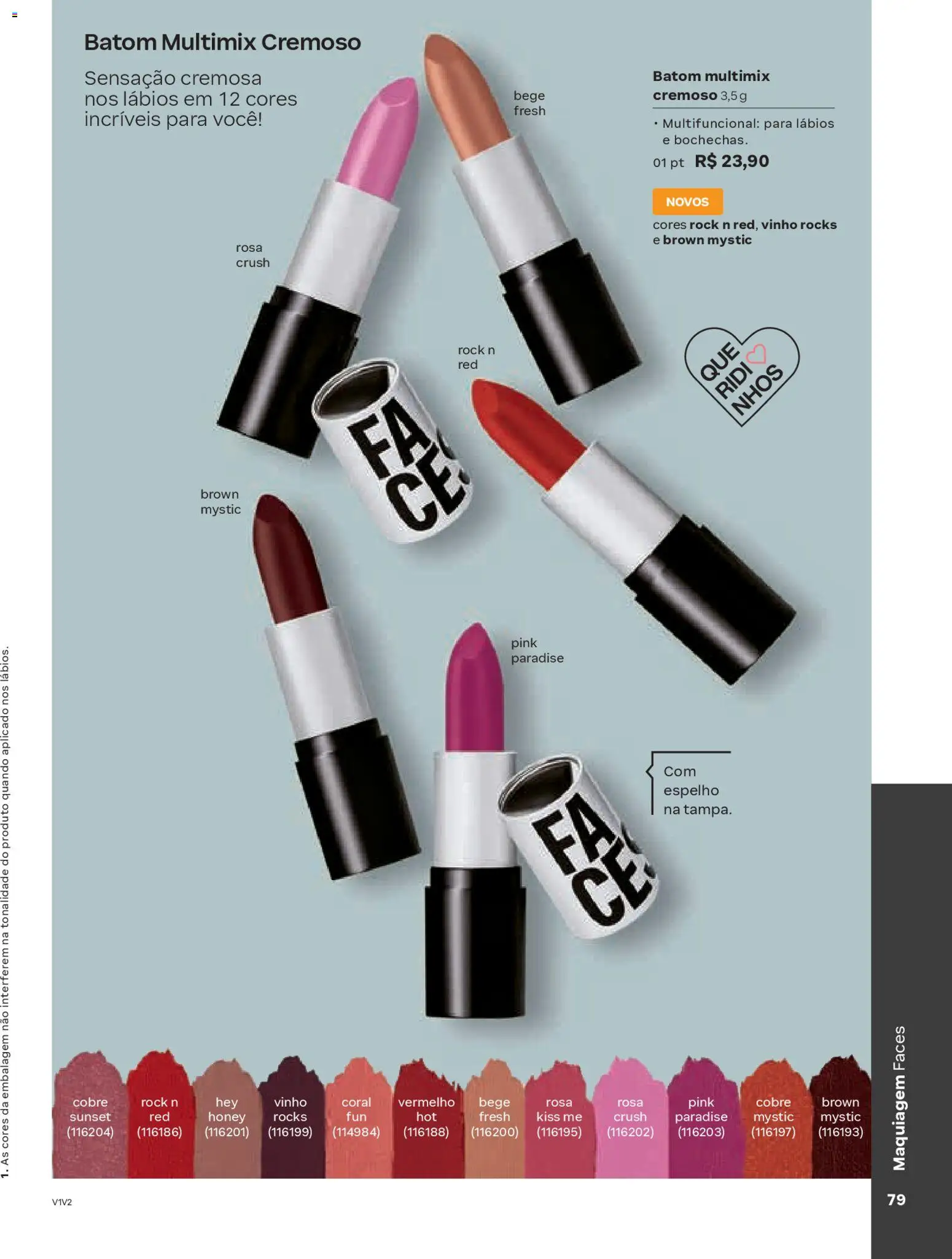 Natura Folheto - válido de 19.02.2026 | Página: 79 | Produtos: Maquiagem, Batom, Multifuncional, Vinho