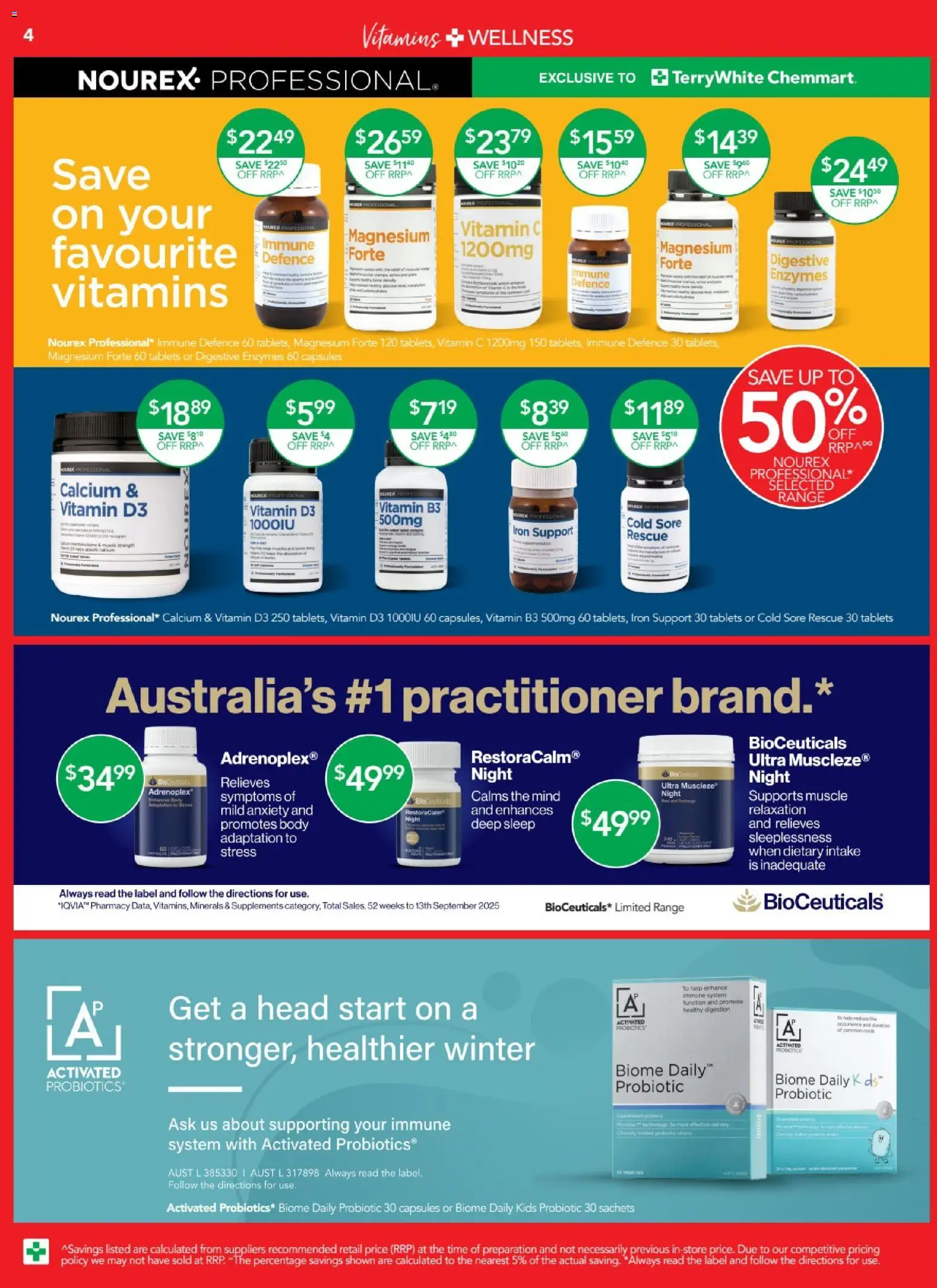 Terry White catalogue - valid from 26.03.2026 | Page: 4 | Products: Iron, Tablets, Vitamin