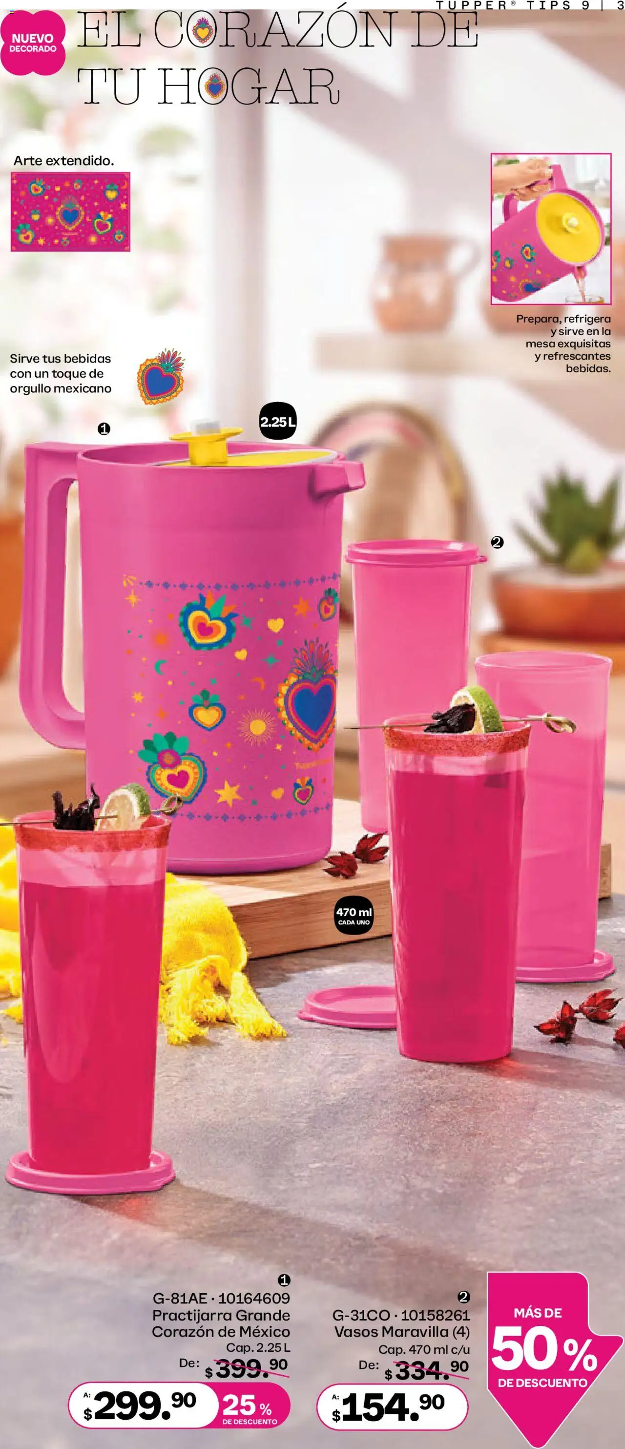 Nuevas ofertas de Tupperware válidas en toda la República Mexicana desde el 11.08.2025. ¡Encuentra las mejores ofertas en Tupperware catálogo! | Página: 3 | Productos: Mesa, Vasos