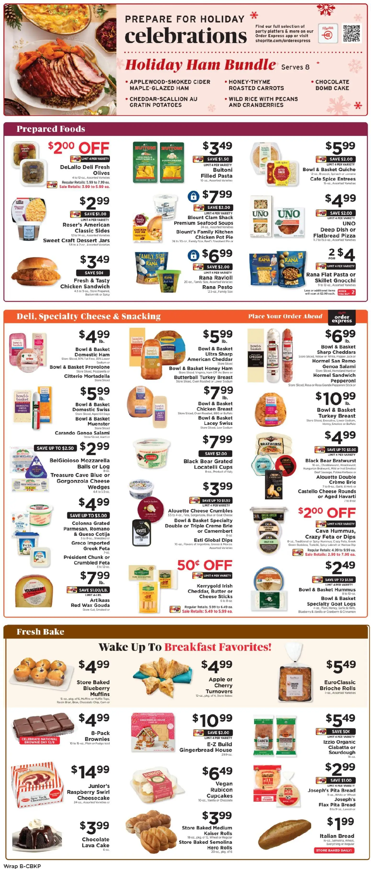 ShopRite Weekly Ad 2 - valid from 07.12.2025 | Page: 12 | Products: Corn, Ham, Raspberry, Cheesecake