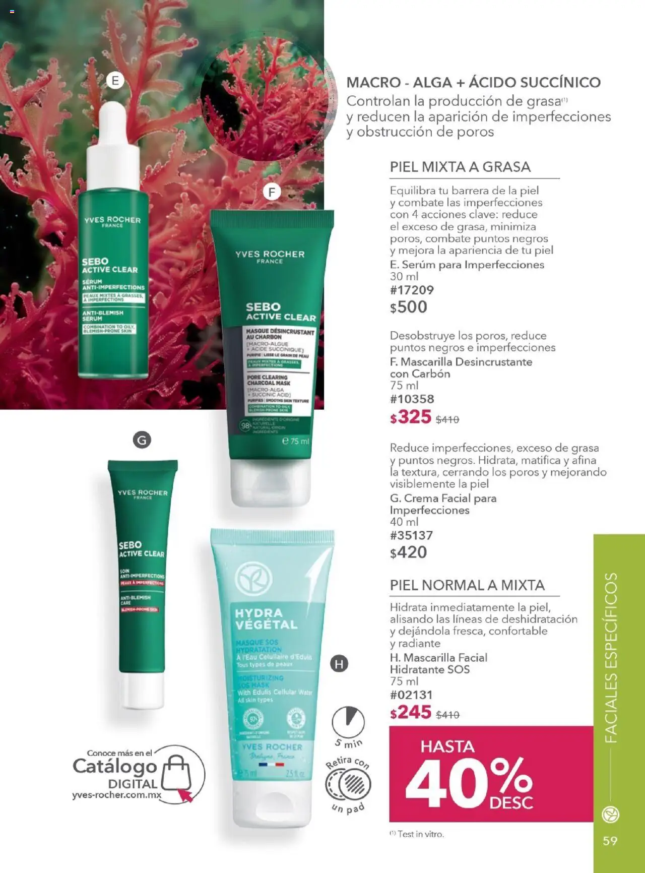 Nuevas ofertas de Yves Rocher válidas en toda la República Mexicana desde el 28.10.2025. ¡Encuentra las mejores ofertas en Yves Rocher - Campaña 15 2025! | Página: 59 | Productos: Serum, Crema, Radiante, Mascarilla