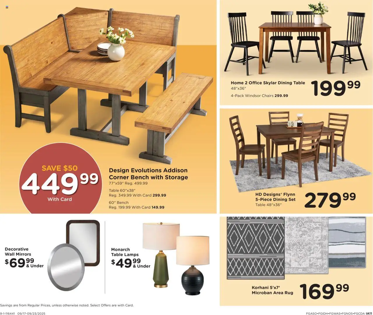 Fred Meyer Home & Apparel - valid from 17.09.2025 | Page: 15 | Products: Table