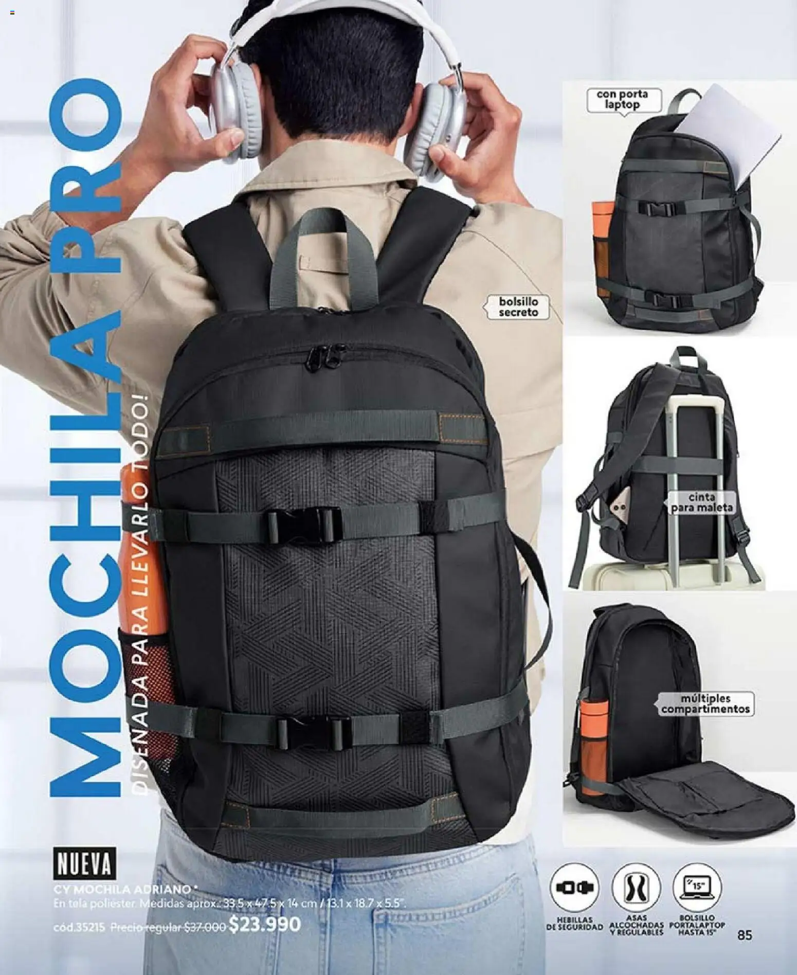 Catálogo CyZone Campaña 4 │ válido desde el 15.02.2026 | Página: 85 | Productos: Cinta, Mochila, Maleta