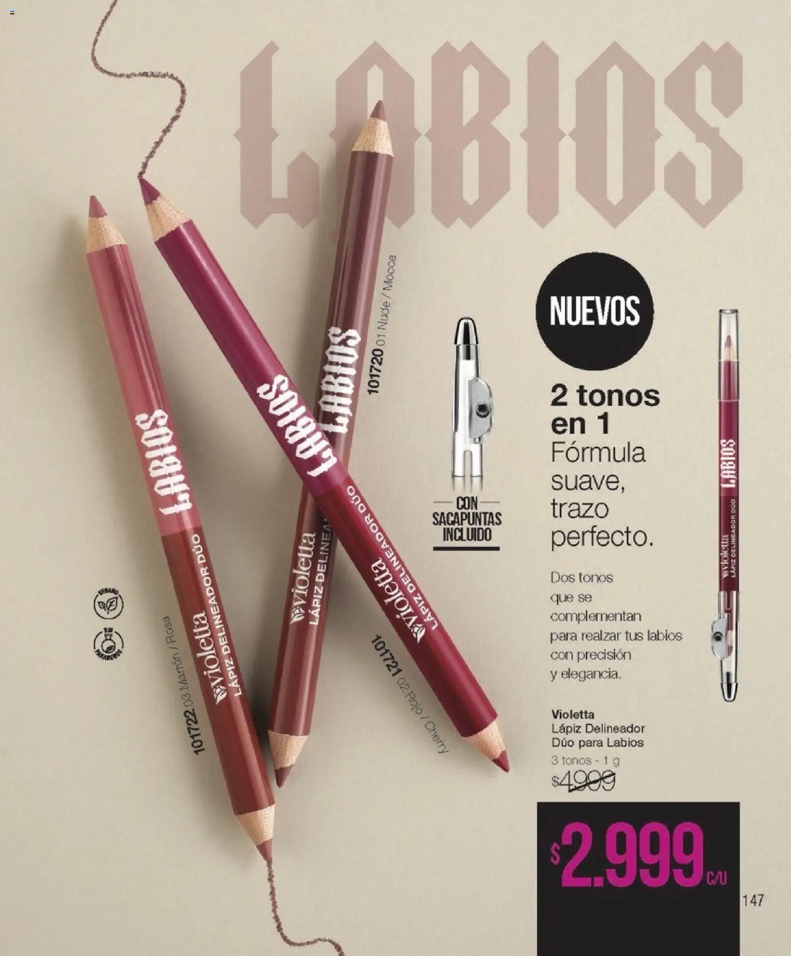Violetta catálogo │ válido desde el 01.01.2026 | Página: 147 | Productos: Sacapuntas, Delineador