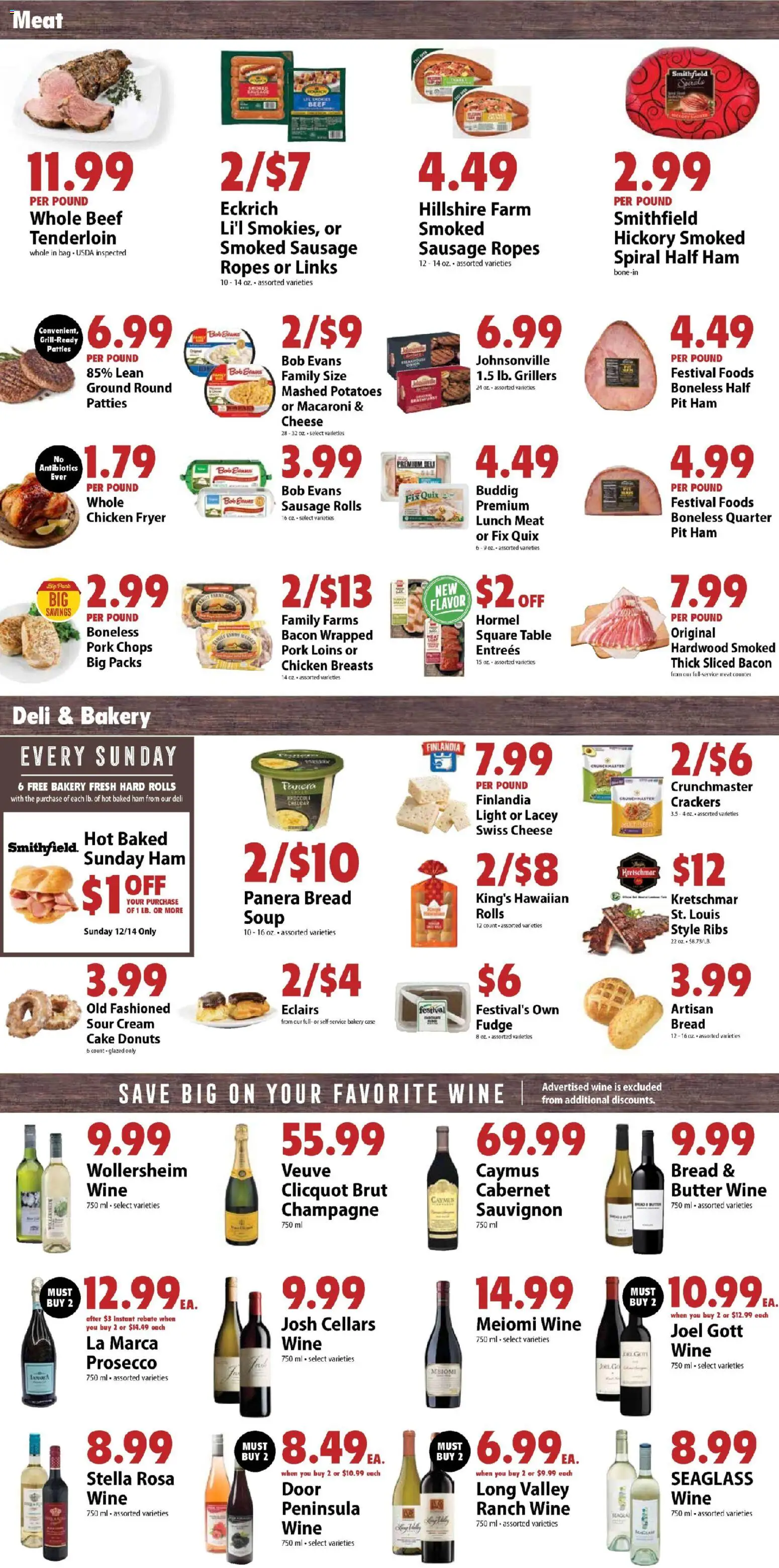 Festival Foods Weekly Ad - valid from 10.12.2025 | Page: 5 | Products: Butter, Pork, Beef, Cream