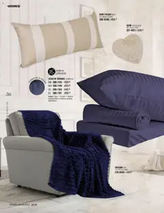 Vista previa de Andrea - Catálogo Home - Otoño / Invierno, nuevo folleto de la tienda, válido en México a partir del 24.08.2025 | Página: 56 | Productos: Juego, Funda de almohada, Almohada, Sabanas