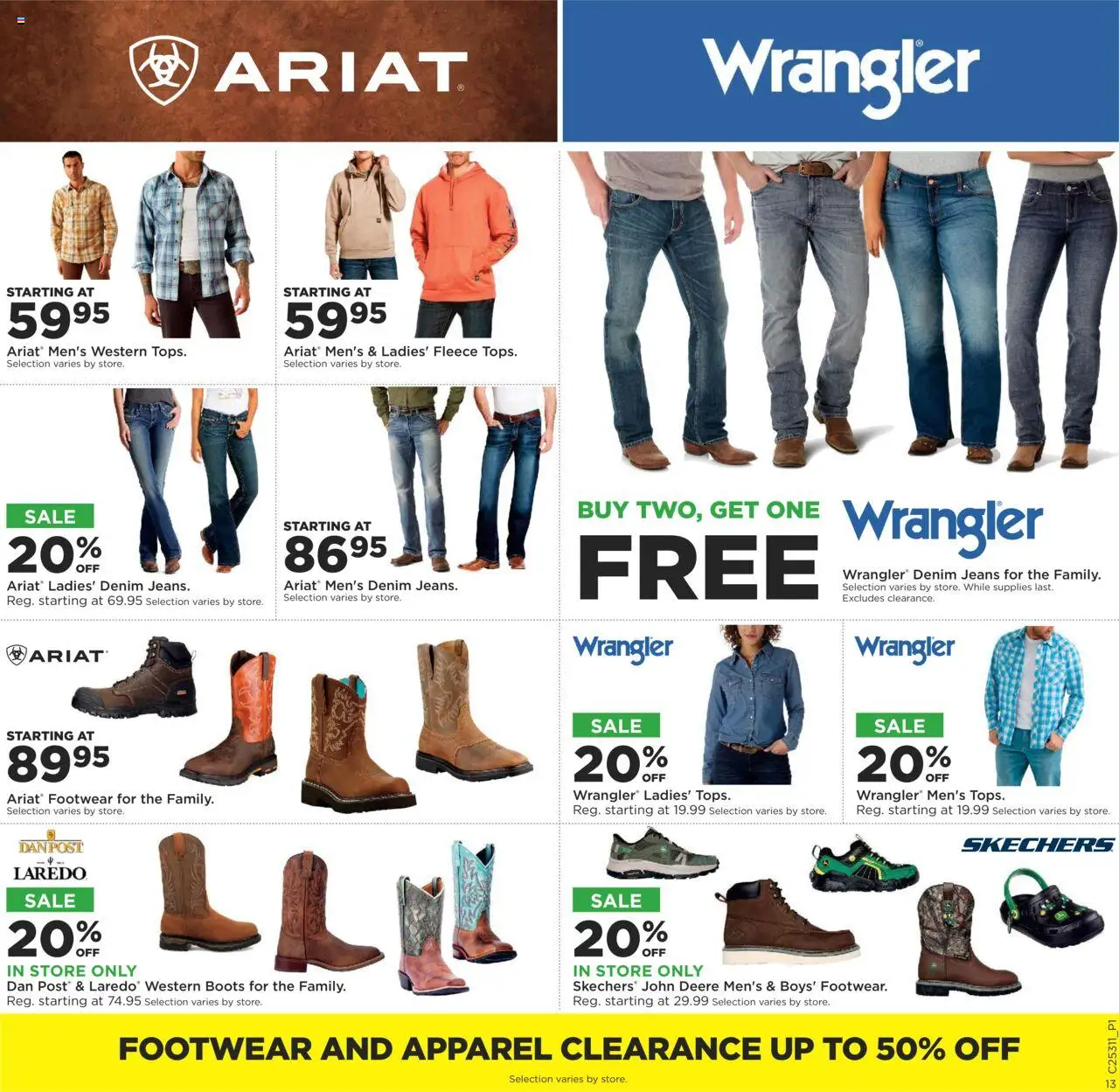Mills Fleet Farm Weekly Ad - valid from 31.07.2025 | Page: 14 | Products: Boots, Jeans