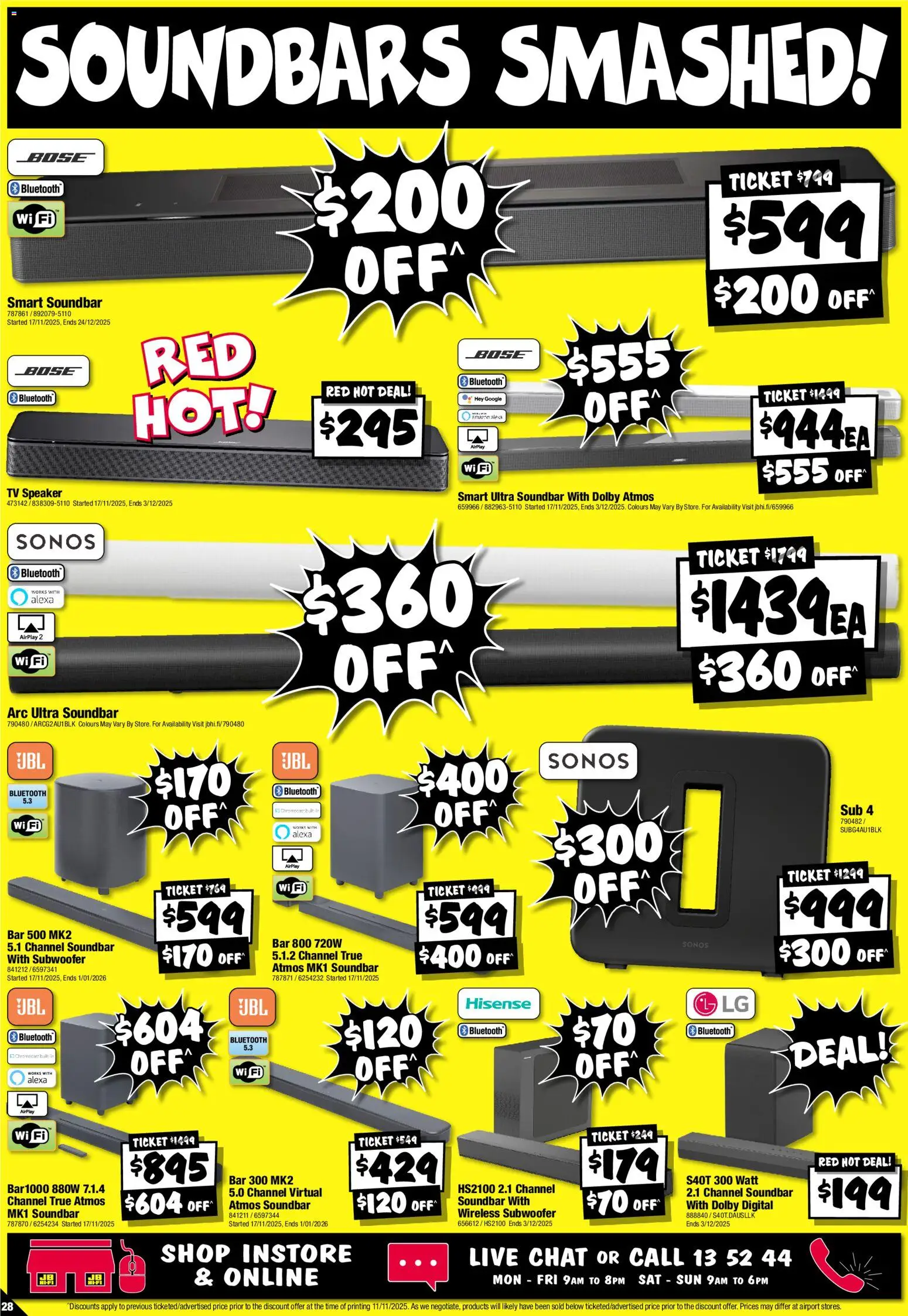 JB Hi-Fi catalogue - valid from 19.11.2025 | Page: 28 | Products: Digital, Tv, Speaker