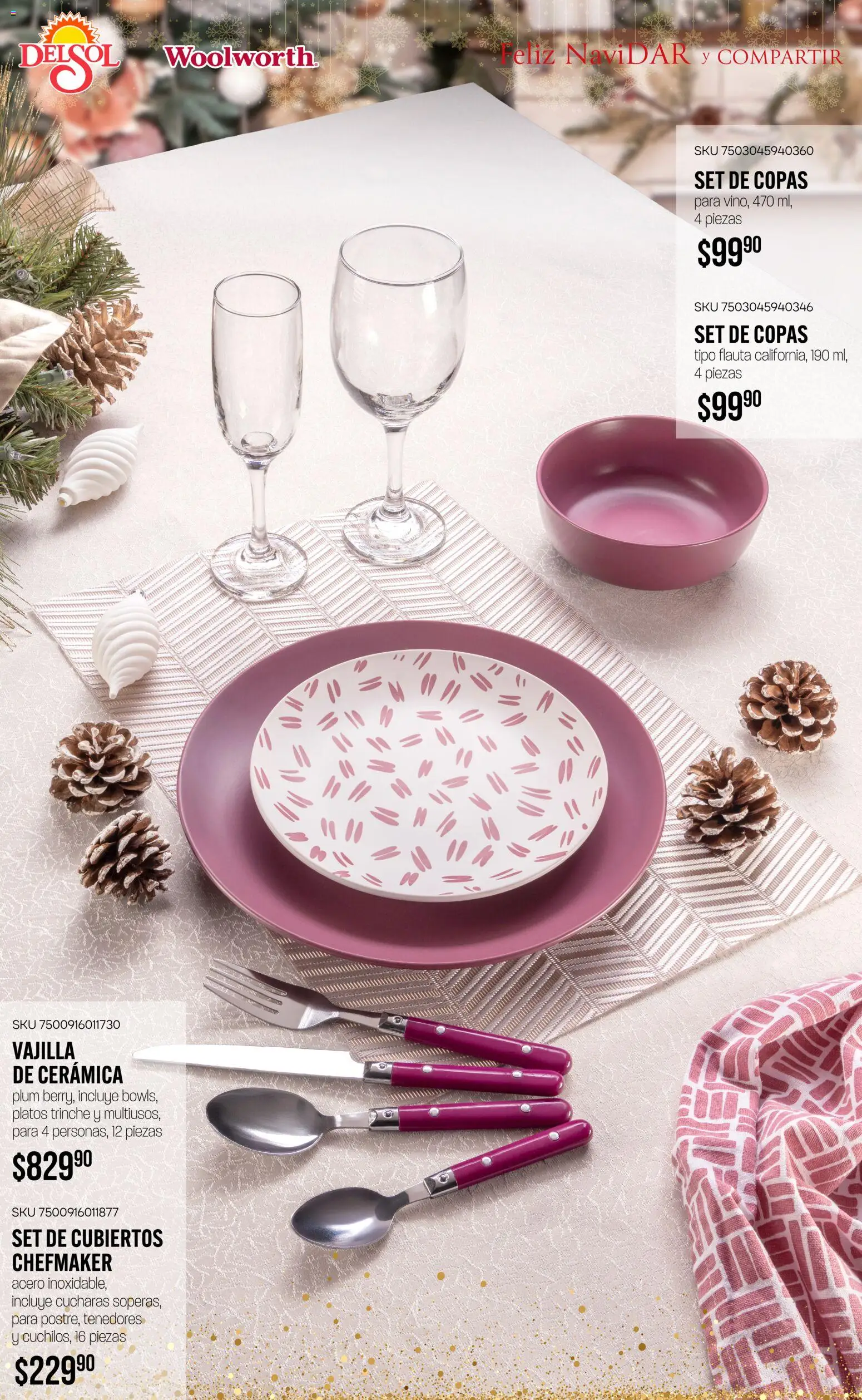 Nuevas ofertas de Del Sol y Woolworth válidas en toda la República Mexicana desde el 06.11.2025. ¡Encuentra las mejores ofertas en Del Sol y Woolworth catálogo Regalos 2025! | Página: 33