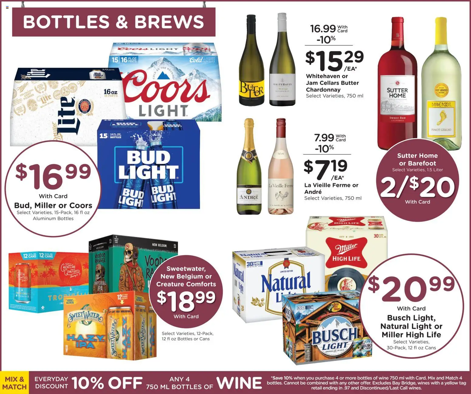 Kroger Weekly Ad - valid from 01.04.2026 | Page: 13 | Products: Butter, Wine, Water