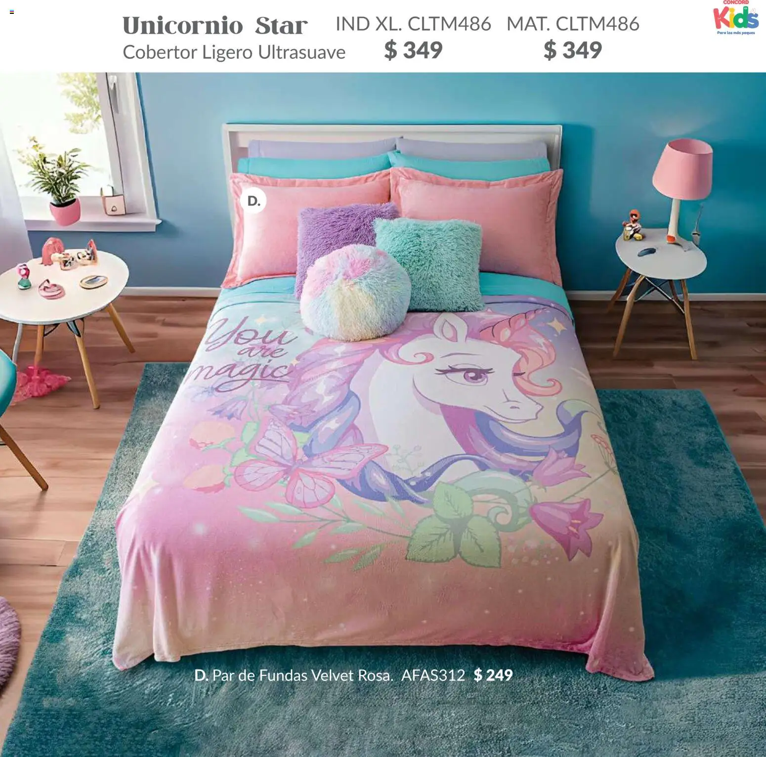 Nuevas ofertas de Colchas Concord válidas en toda la República Mexicana desde el 01.02.2026. ¡Encuentra las mejores ofertas en Colchas Concord catálogo Kids! | Página: 95 | Productos: Cobertor