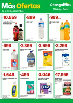 Vista previa Changomas ofertas válido desde el 27.11.2025 | Página: 7 | Productos: Papel higiénico, Bidón, Soda, Leche