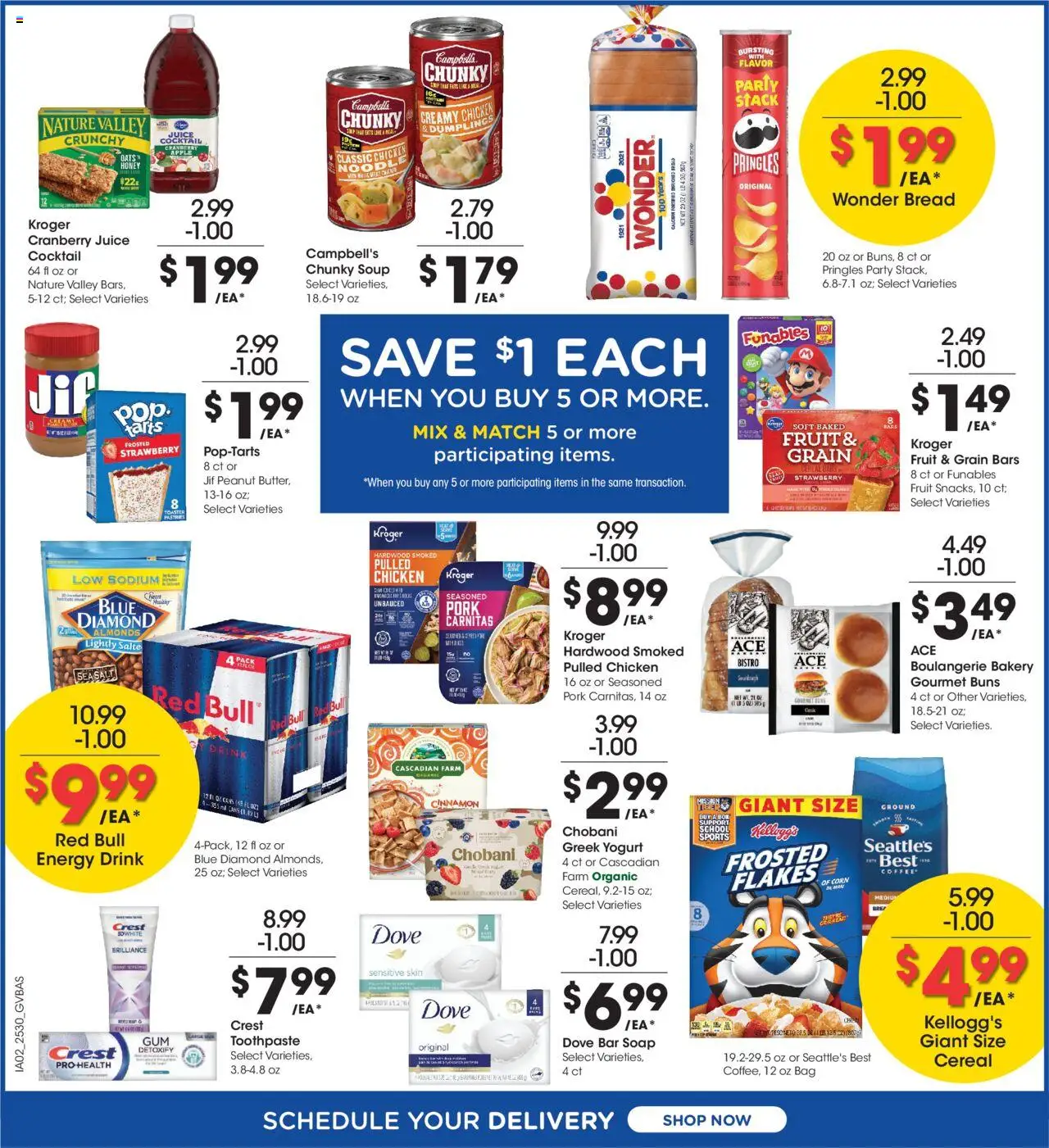 Kroger Weekly Ad - valid from 27.08.2025 | Page: 4 | Products: Toaster, Tea, Bar Soap, Bag