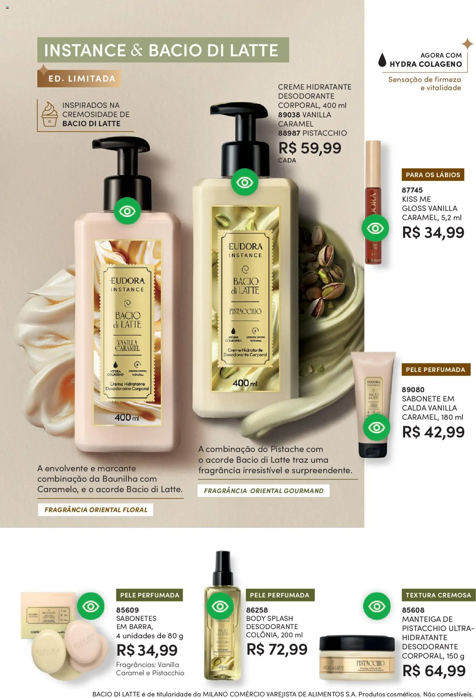 Eudora Folheto - válido de 19.02.2026 | Página: 90 | Produtos: Manteiga, Creme, Sabonete, Body