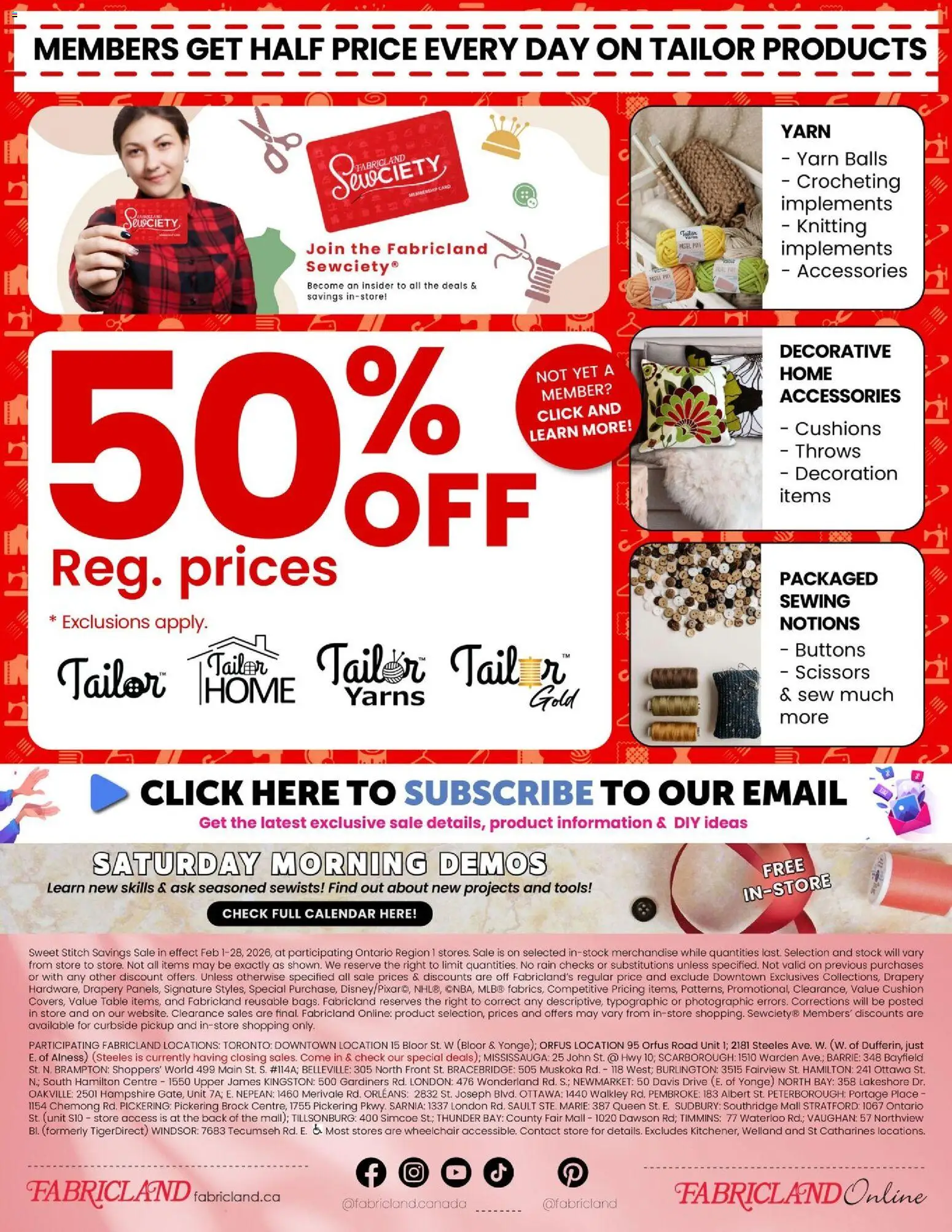 Fabricland flyer valid from 01.02.2026 | Page: 15 | Products: Table