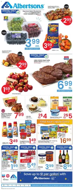 Preview of Albertsons weekly ads valid from 15.10.2025