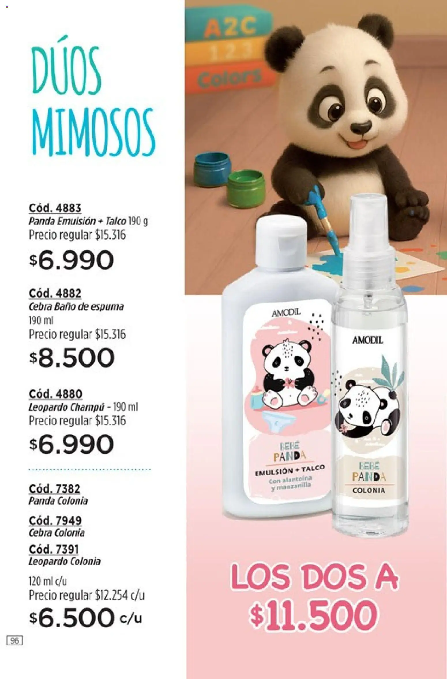 Catálogo Amodil Campaña 2 │ válido desde el 01.02.2026 | Página: 96 | Productos: Baño, Champú, Emulsión, Espuma