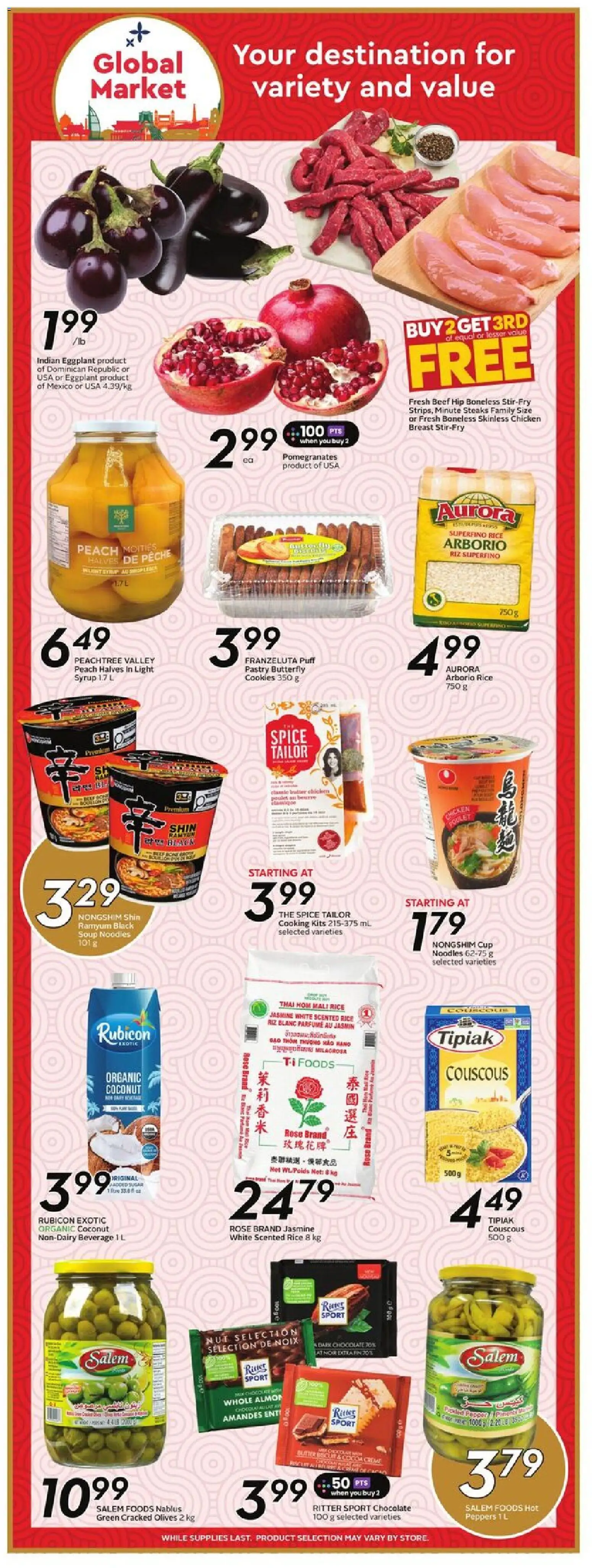 Sobeys flyer valid from 06.11.2025 | Page: 14 | Products: Beef, Cookies, Chocolate, Chicken