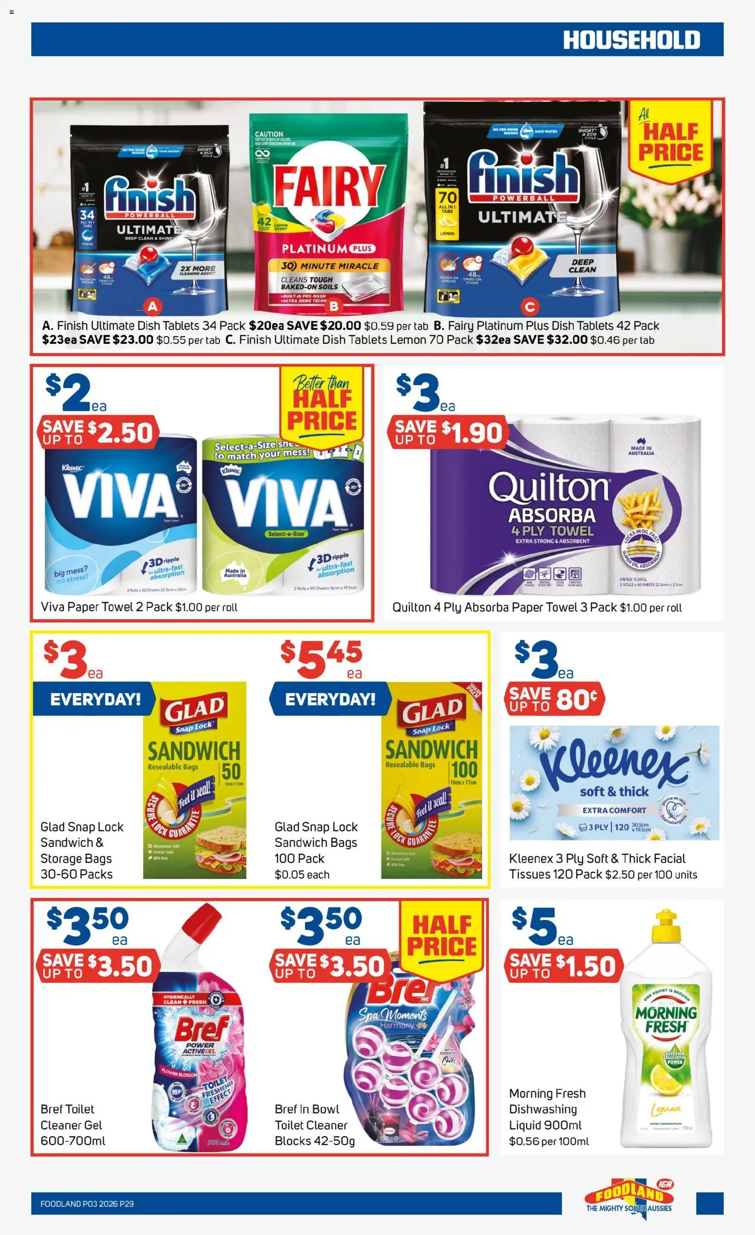 Foodland catalogue - valid from 14.01.2026 | Page: 29 | Products: Toilet, Household, Oil, Water