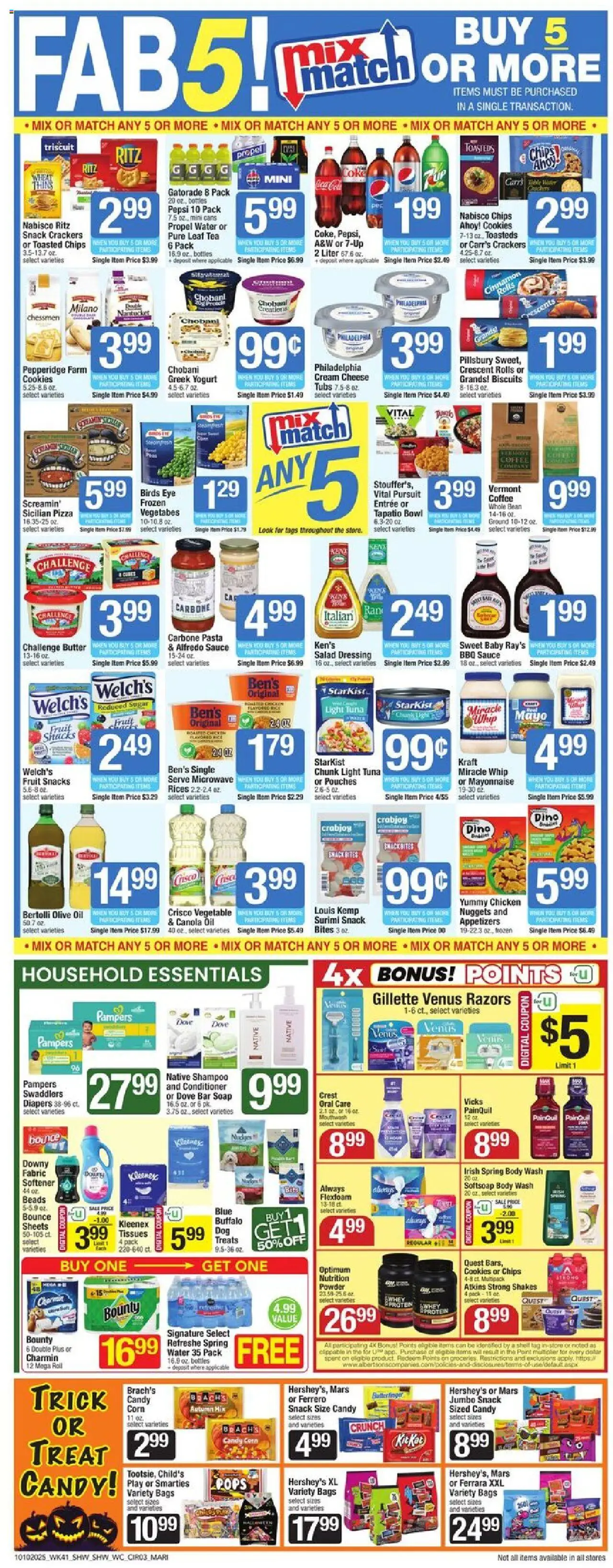 Shaw's Weekly Ad - RI - valid from 10.10.2025 | Page: 5 | Products: Powder, Yogurt, Rice, Sugar