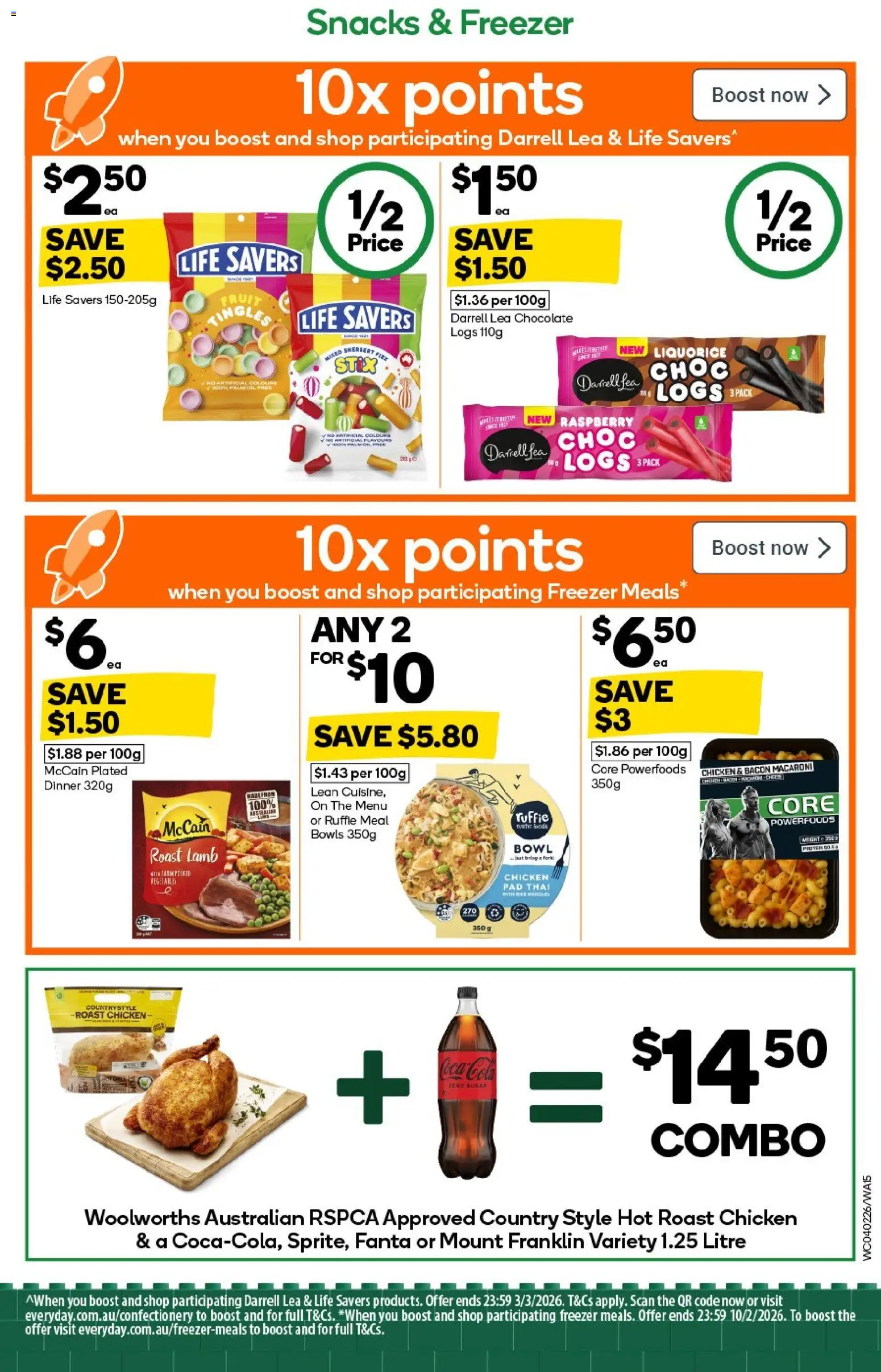 Woolworths catalogue - valid from 04.02.2026 | Page: 15 | Products: Bacon, Chocolate, Raspberry, Freezer