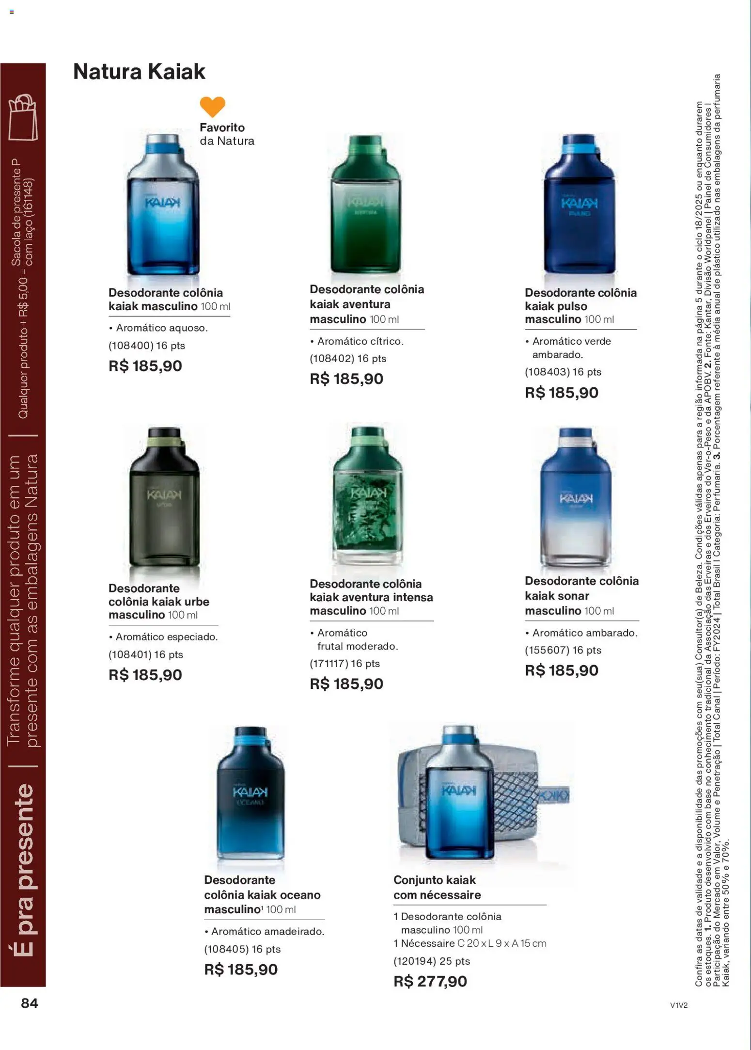 Natura Folheto - válido de 30.10.2025 | Página: 84 | Produtos: Desodorante, Necessaire, Base