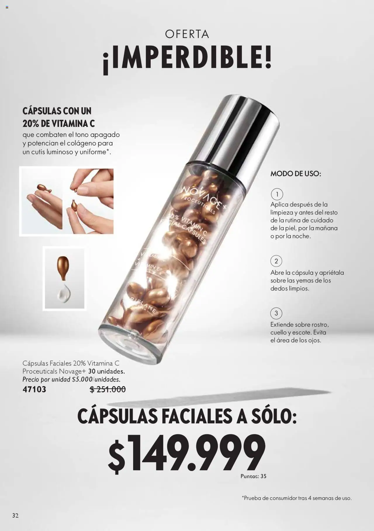 Oriflame revista - valida desde el 04.10.2025 | Página: 32 | Productos: Sobre, Cuello