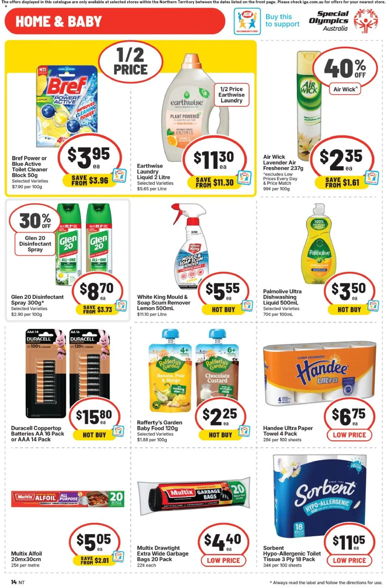 IGA catalogue - valid from 29.04.2026 | Page: 14 | Products: Plant, Mango, Pear, Laundry