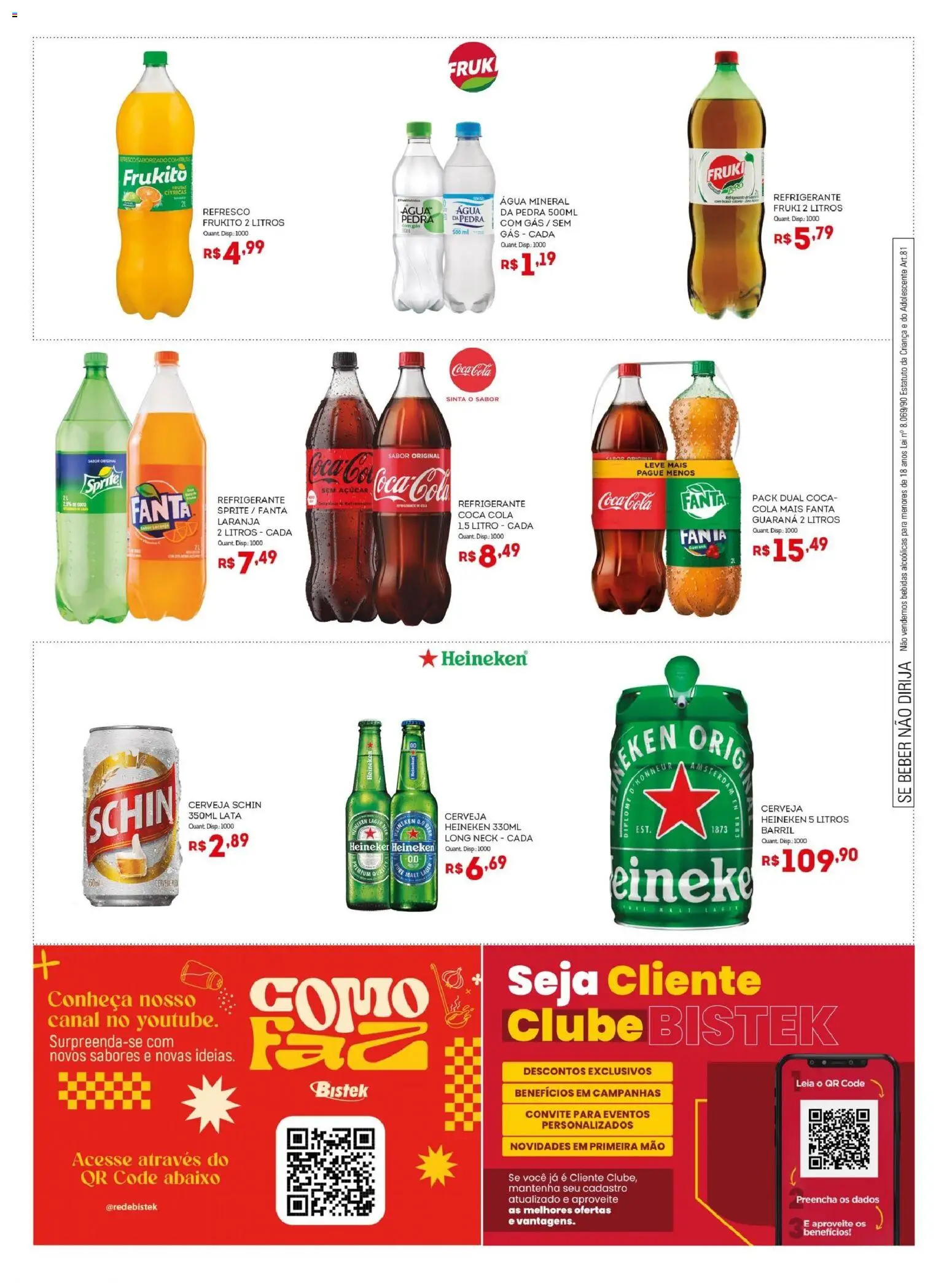 Bistek Supermercados Folheto - válido de 17.12.2025 | Página: 11 | Produtos: Guaraná, Cola, Cerveja, Açúcar