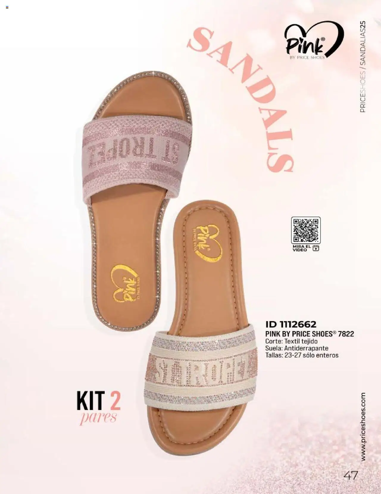 Nuevas ofertas de Price Shoes válidas en toda la República Mexicana desde el 11.03.2025. ¡Encuentra las mejores ofertas en Price Shoes catálogo Sandalias Kits 2025! | Página: 47 | Productos: Video