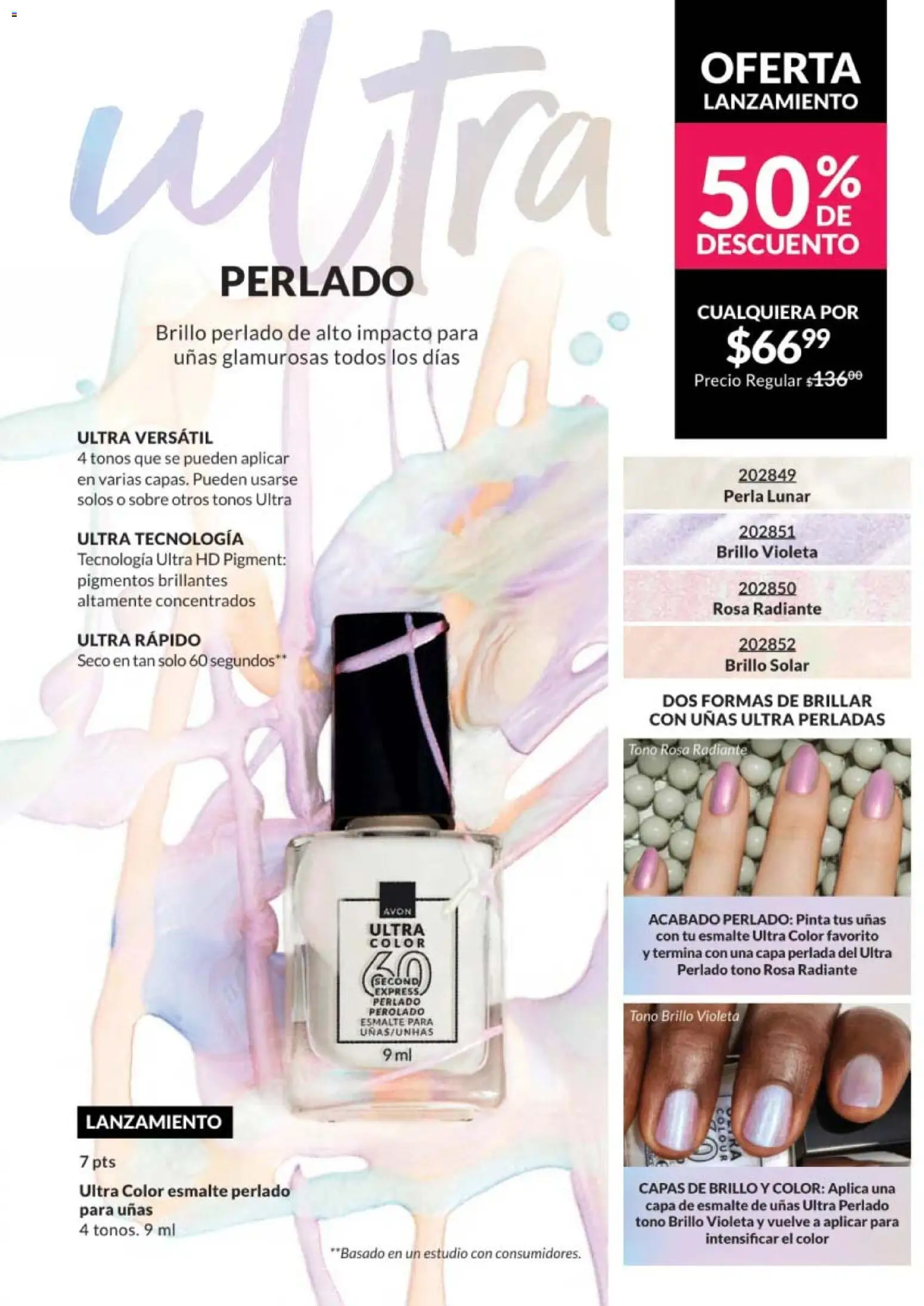 Nuevas ofertas de AVON válidas en toda la República Mexicana desde el 28.11.2025. ¡Encuentra las mejores ofertas en AVON campaña 18 2025! | Página: 125 | Productos: Brillo, Radiante, Esmalte de uñas, Sobre