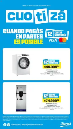 Vista previa Hipermercado Libertad - Cuotizá semana válido desde el 25.08.2025