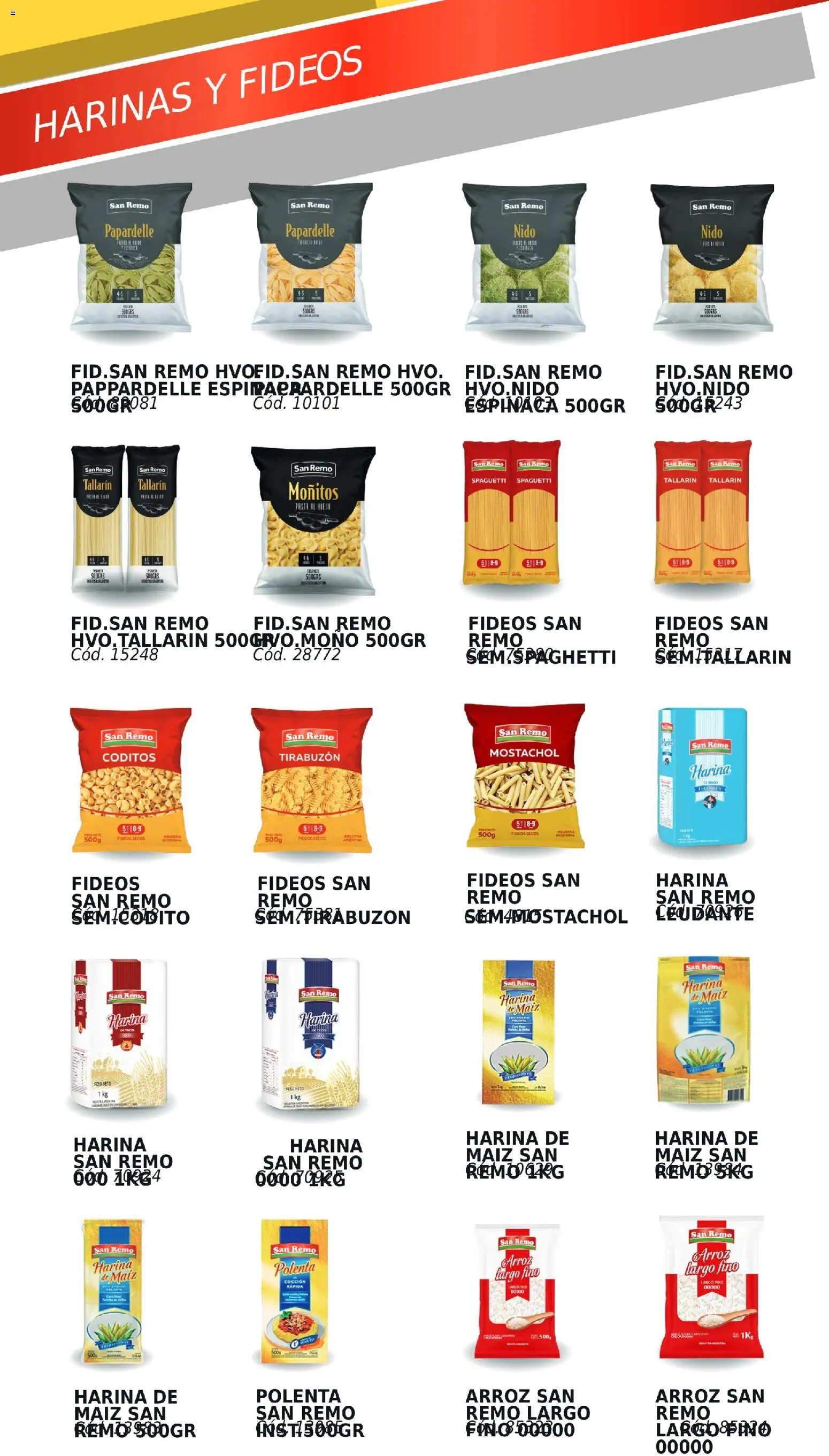 Yaguar - ¡Conocé nuestras marcas! │ válido desde el 20.04.2026 | Página: 4 | Productos: Peso, Polenta, Espinaca, Fideos