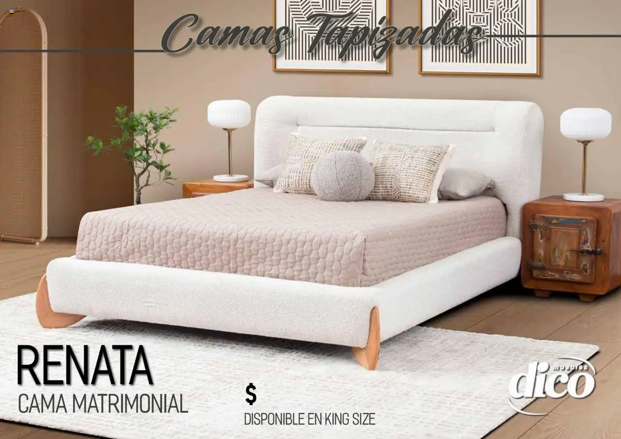 Nuevas ofertas de Muebles Dico válidas en toda la República Mexicana desde el 25.09.2025. ¡Encuentra las mejores ofertas en Muebles Dico - Catálogo Camas Topazidas! | Página: 40 | Productos: Cama